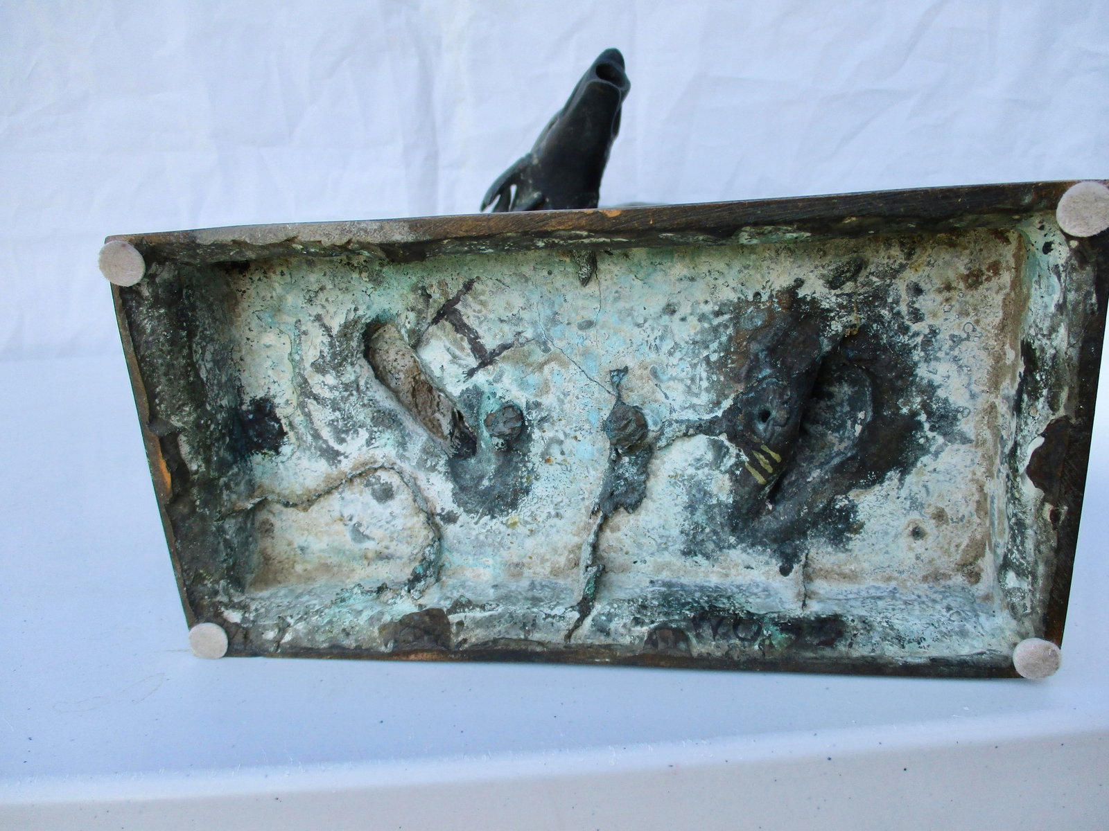 Grand Tour Bronze Puti With Dolphin Fountain - 12