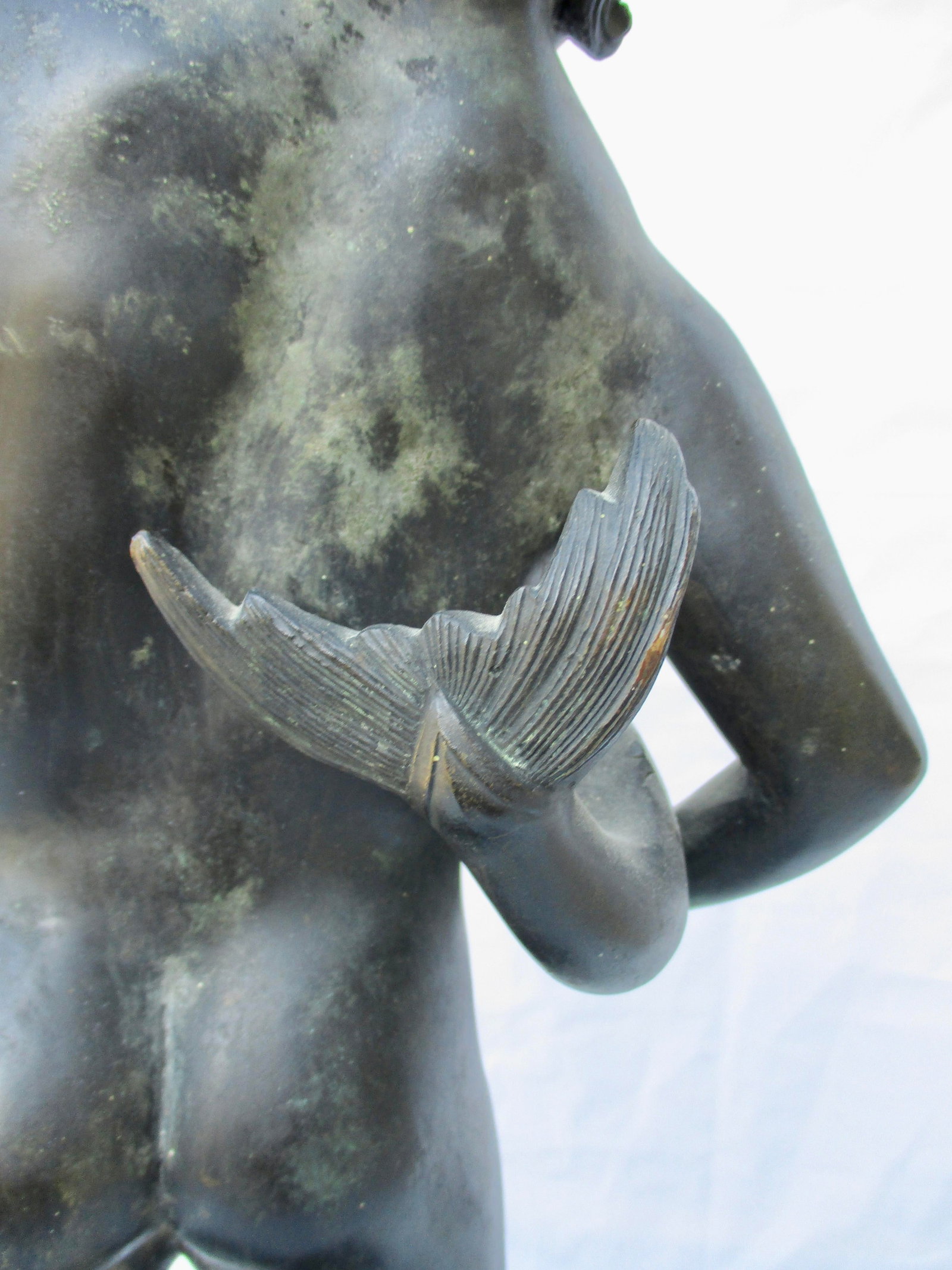 Grand Tour Bronze Puti With Dolphin Fountain - 7