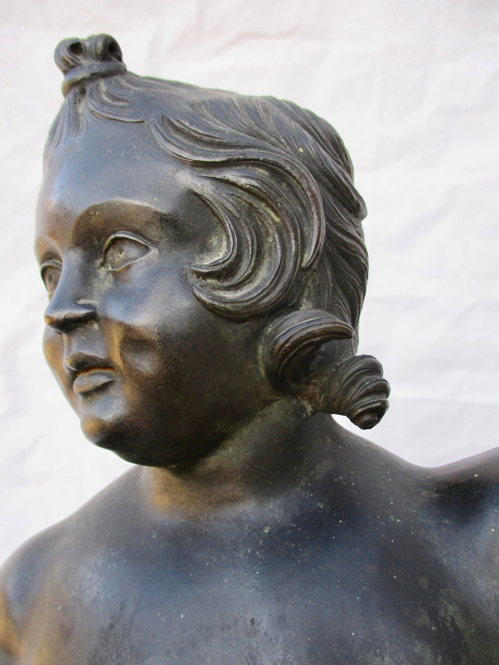 Grand Tour Bronze Puti With Dolphin Fountain - 8