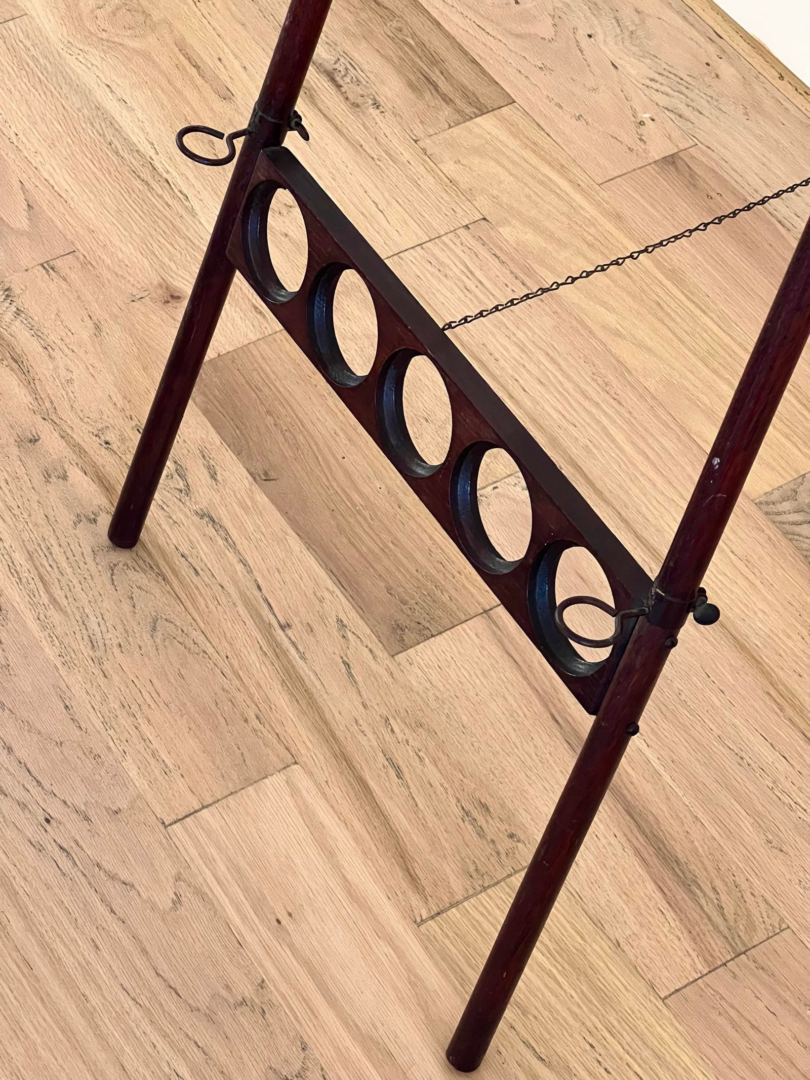 Exquisite Antique Eastlake Stick & Ball Easel, Sculptural Folding Artist Display Stand, Late Victori - 5