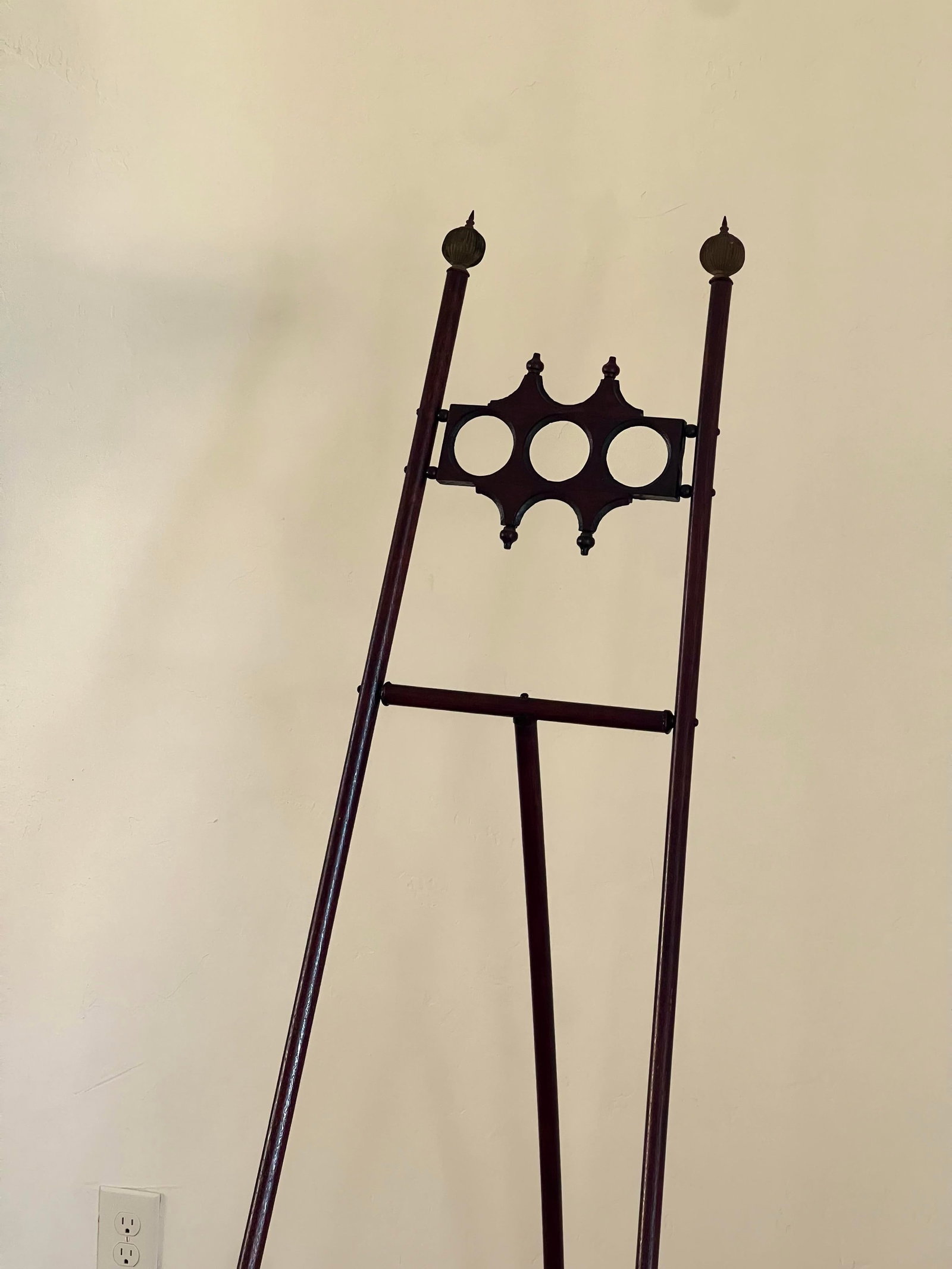 Exquisite Antique Eastlake Stick & Ball Easel, Sculptural Folding Artist Display Stand, Late Victori - 6