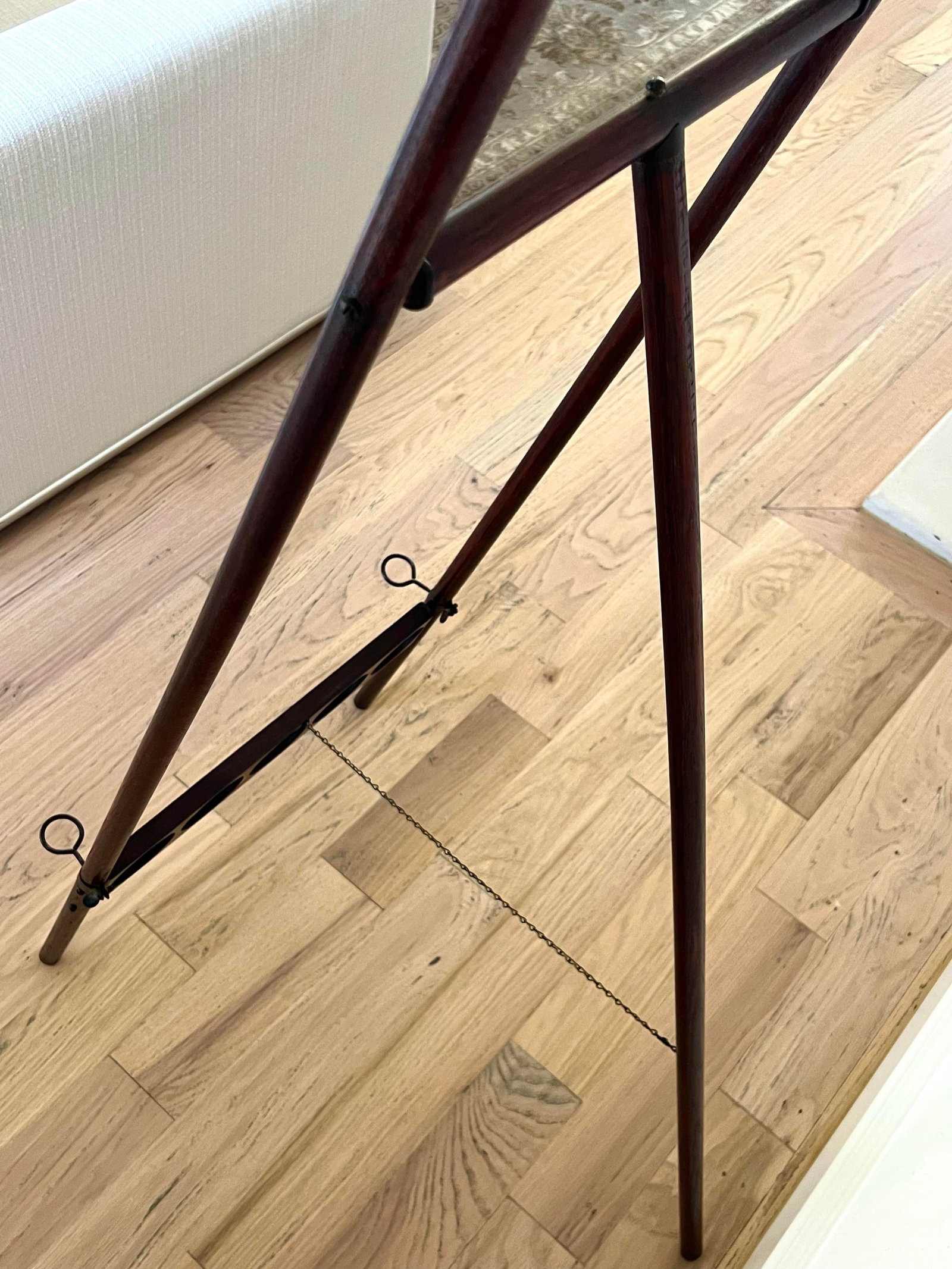 Exquisite Antique Eastlake Stick & Ball Easel, Sculptural Folding Artist Display Stand, Late Victori - 7
