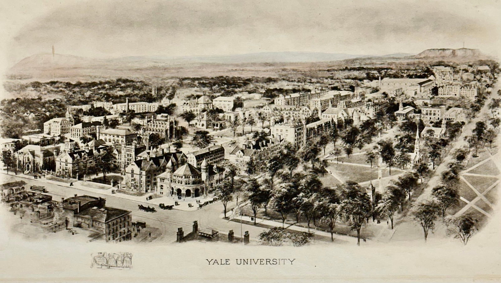 Yale Universtiy Engraving, After Richard Rummell, c.1913 "” Original Print Wove Paper - 2