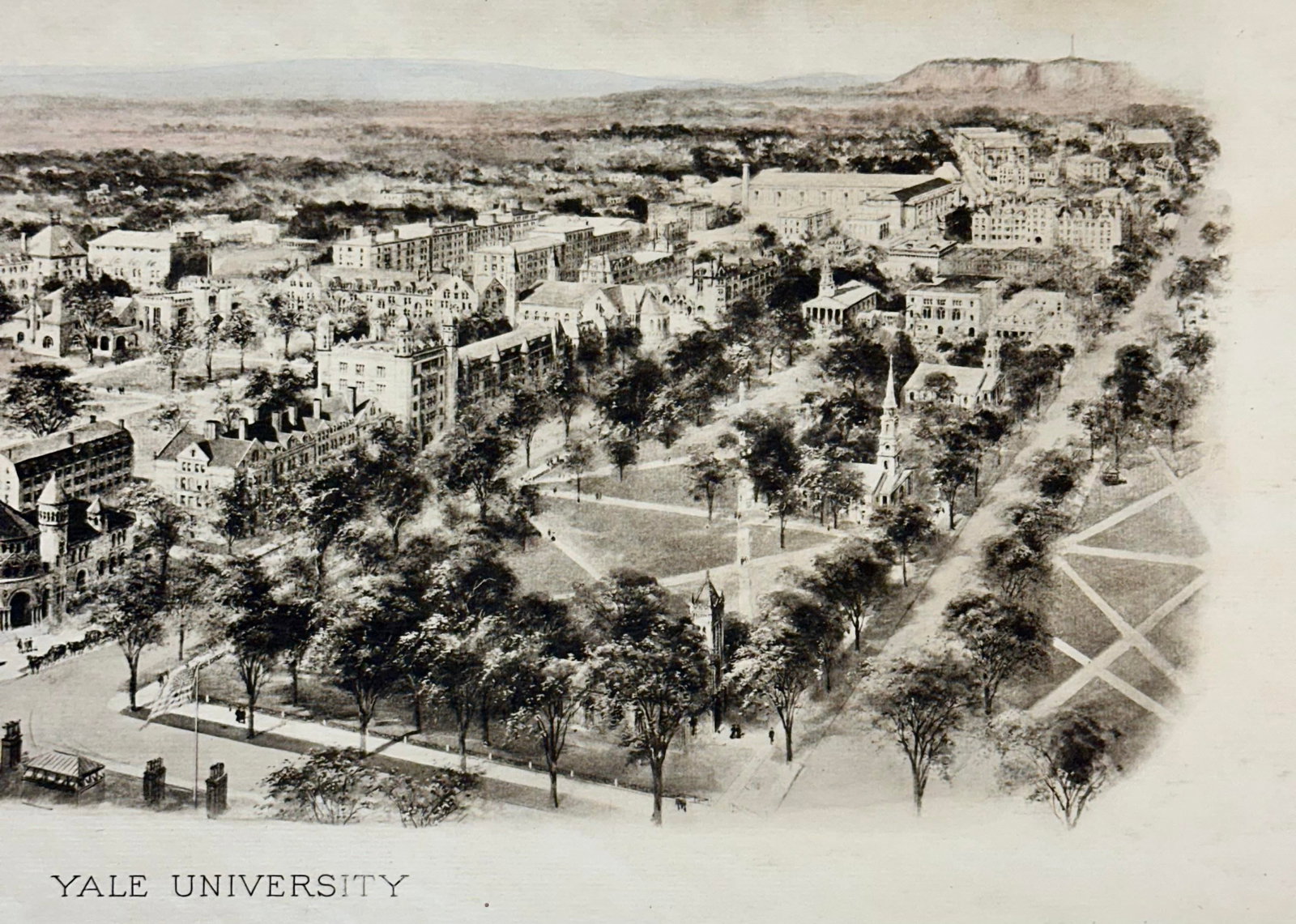 Yale Universtiy Engraving, After Richard Rummell, c.1913 "” Original Print Wove Paper - 3