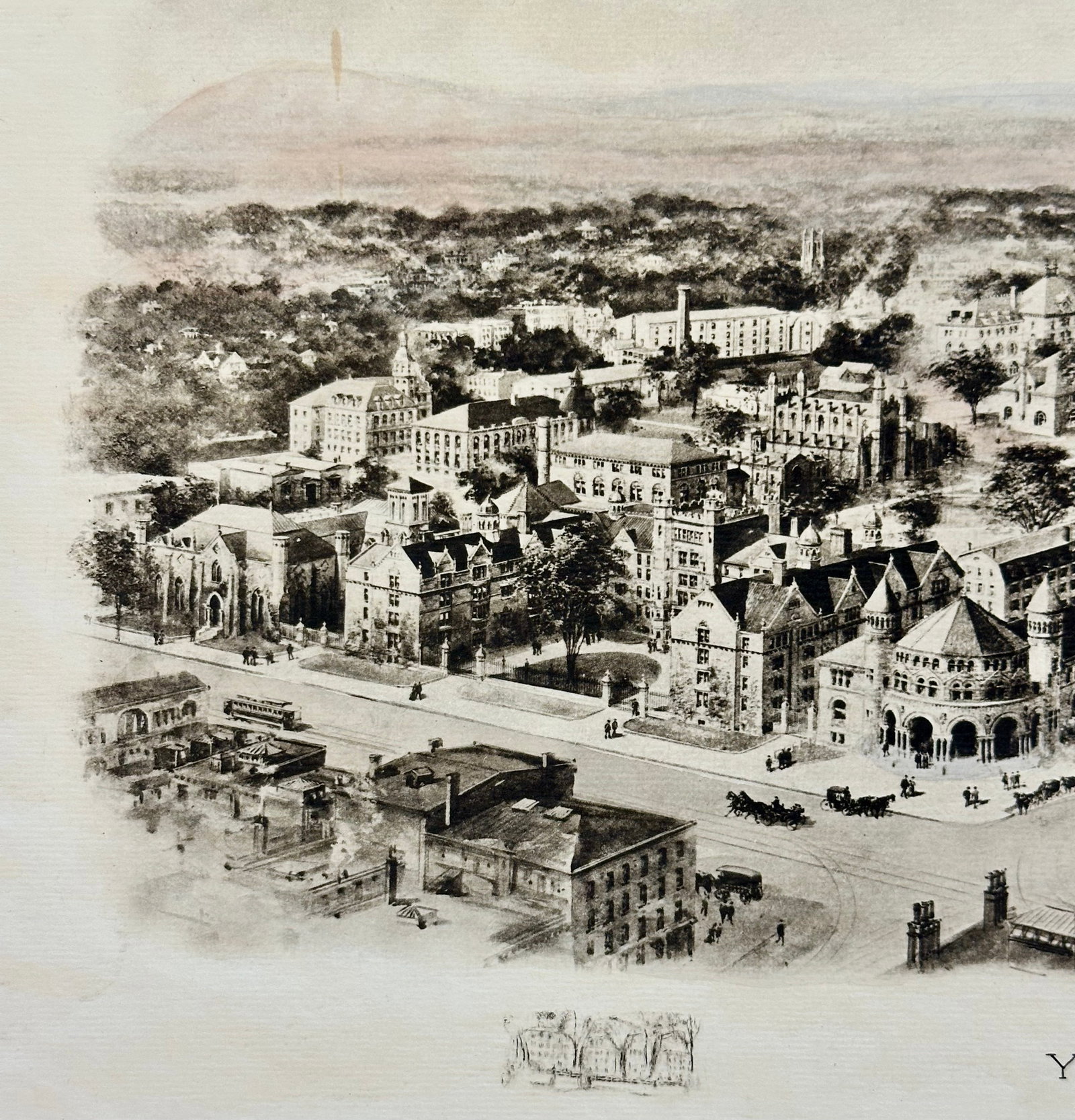 Yale Universtiy Engraving, After Richard Rummell, c.1913 "” Original Print Wove Paper - 4