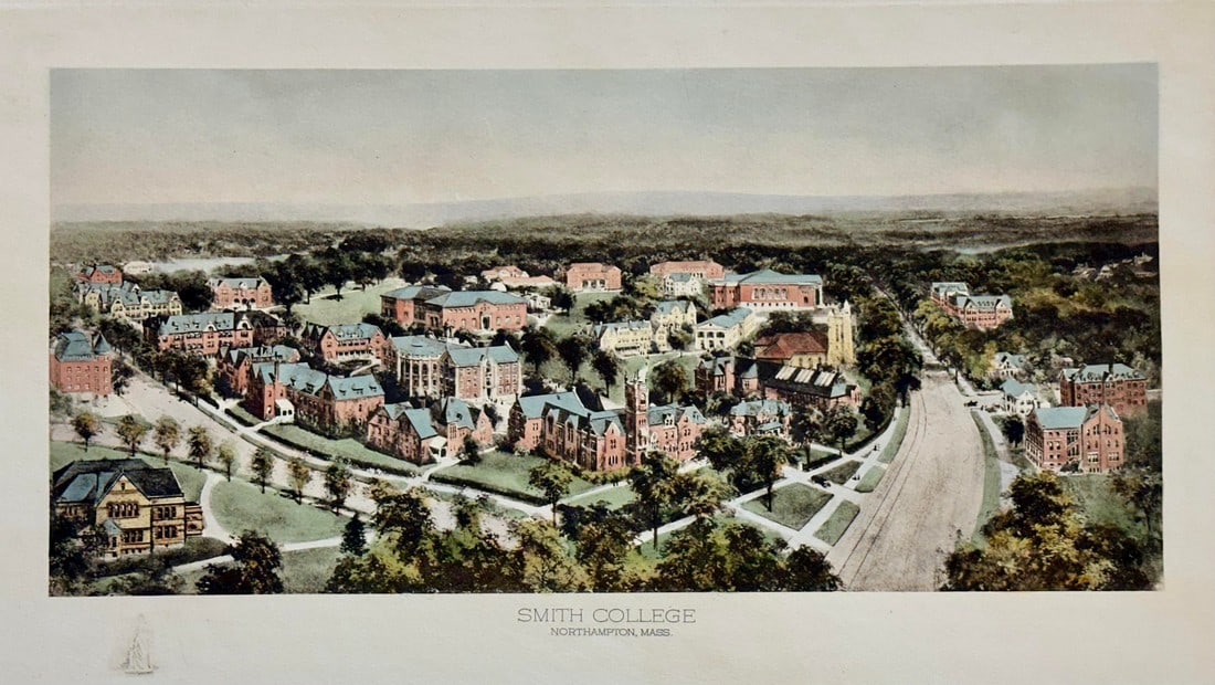 Smith College Engraving, After Richard Rummell, c.1913 "” Hand-Colored Print Wove Paper (1 of 4)