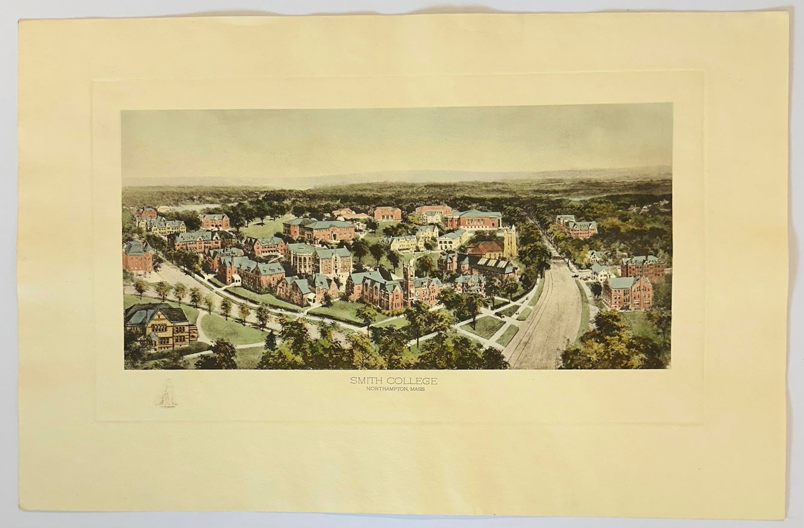 Smith College Engraving, After Richard Rummell, c.1913 "” Hand-Colored Print Wove Paper - 4