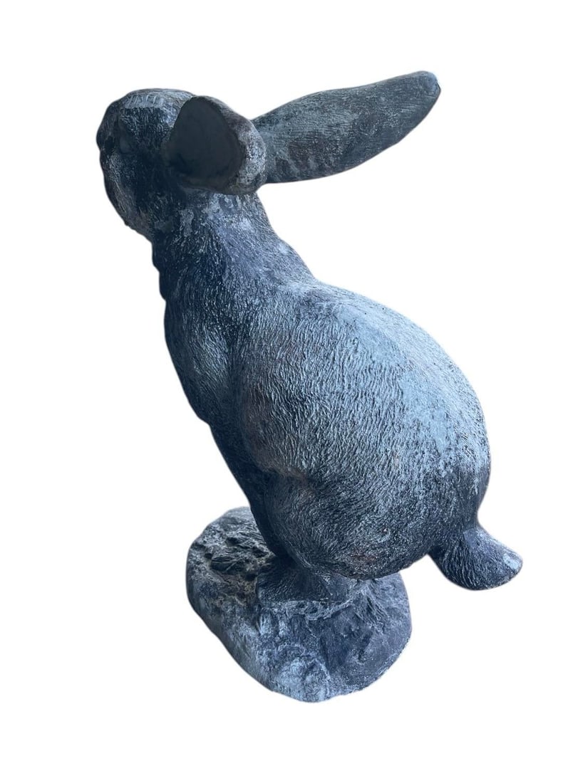Cast Iron Jackrabbit Garden Statue - 4