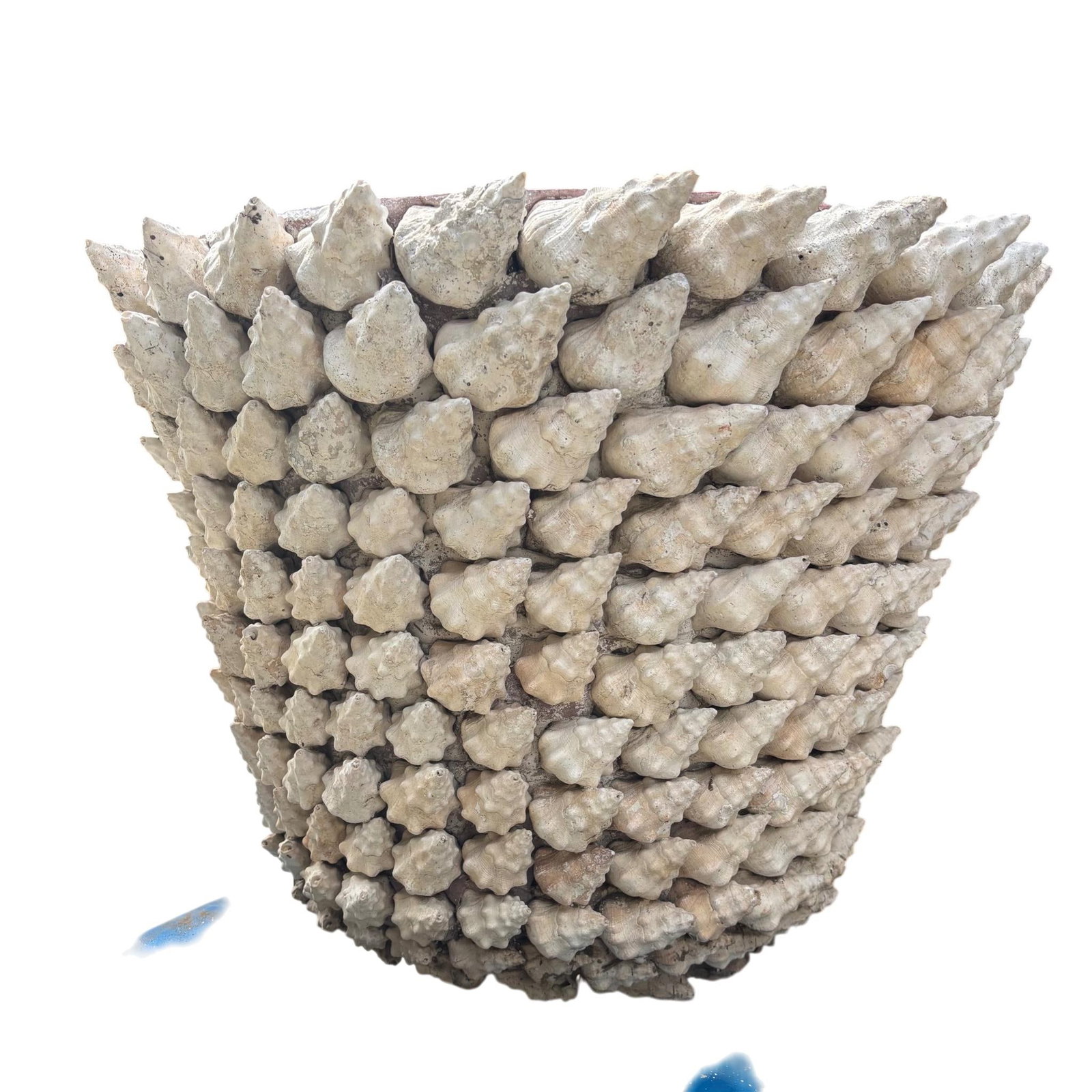 Monumental Italian Coquillage Shell-Encrusted Terracotta Planter, Mid-20th Century - 10