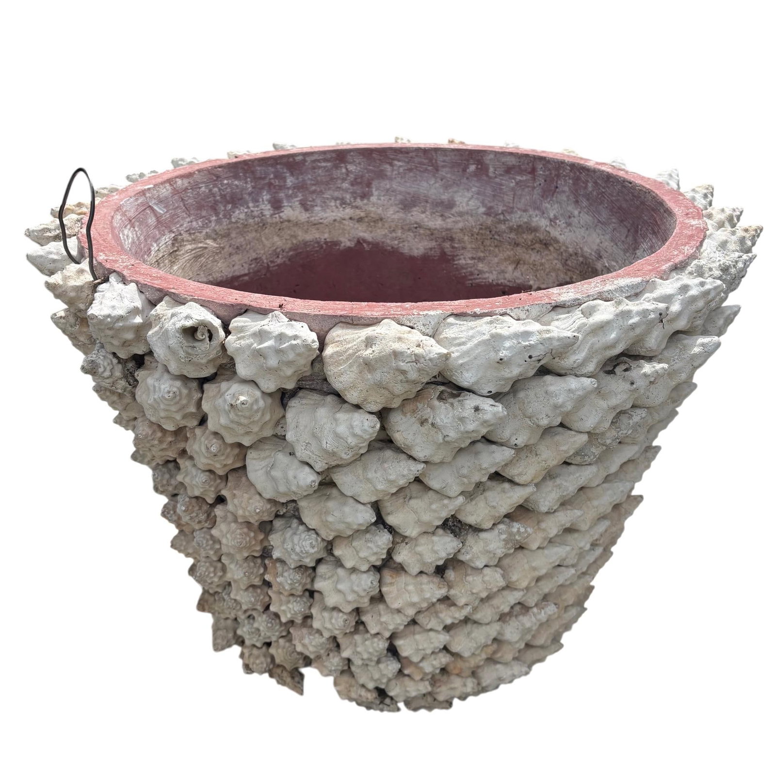 Monumental Italian Coquillage Shell-Encrusted Terracotta Planter, Mid-20th Century - 12