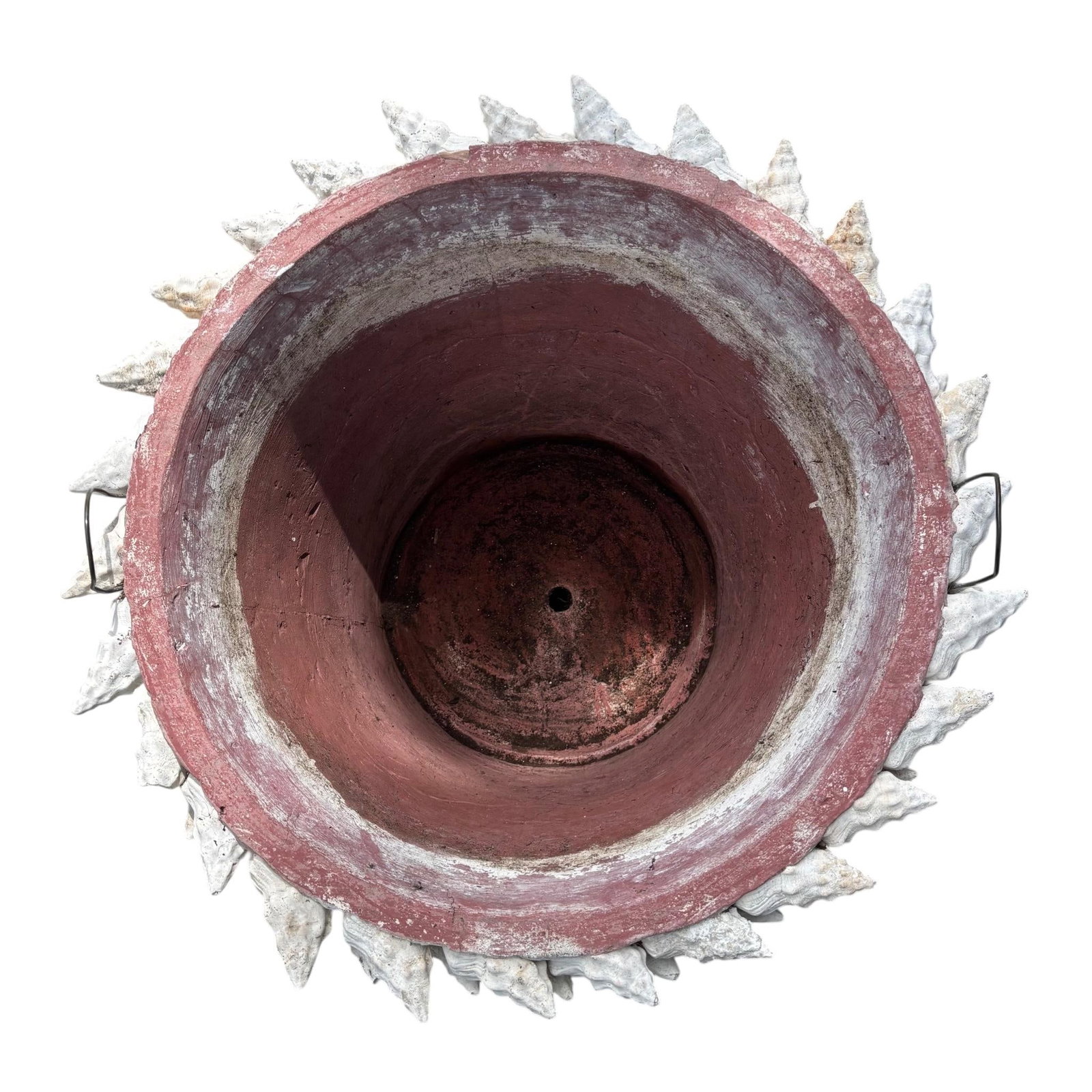 Monumental Italian Coquillage Shell-Encrusted Terracotta Planter, Mid-20th Century - 6