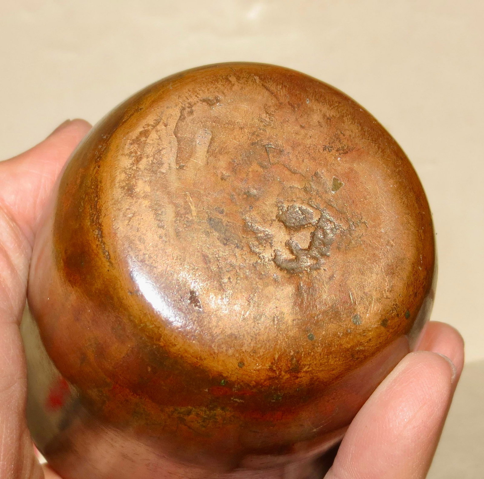 MCM Bronze Vase With Tribal Motif Circa 50s - 9