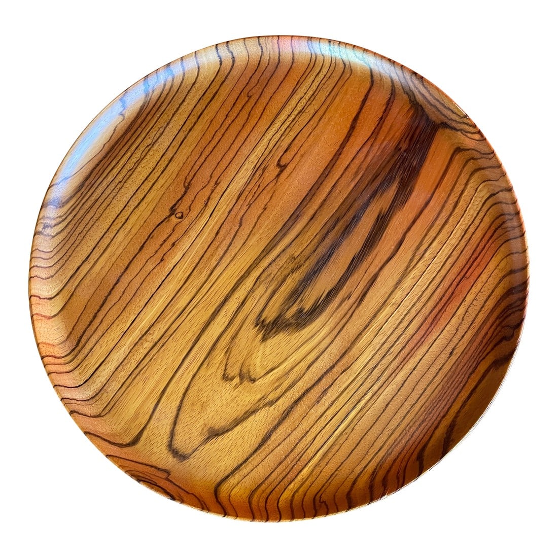 1960s Bob Stocksdale African Zebra Wood Charger (1 of 7)