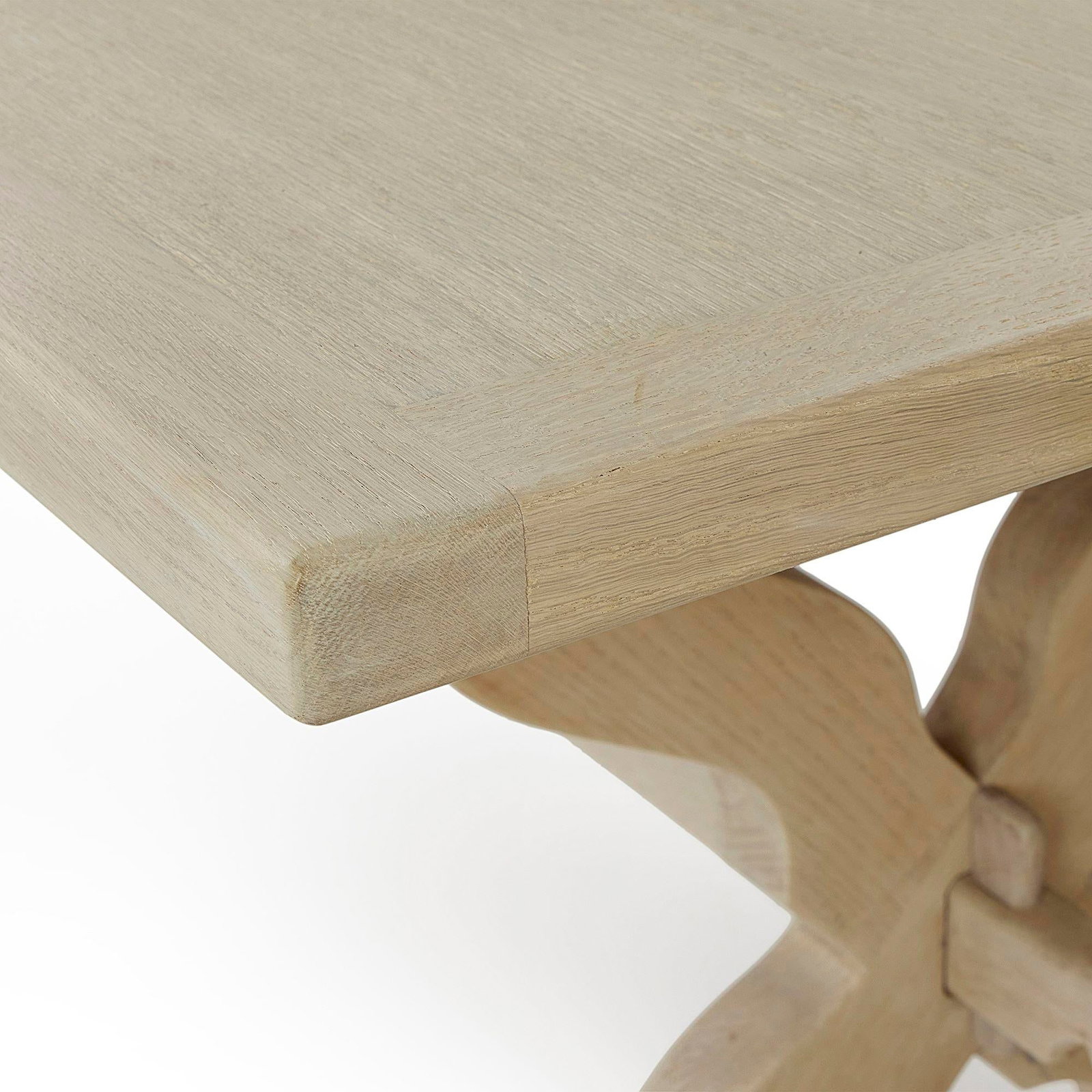 Early 20th Century Bleached Oak Dining Table - 2