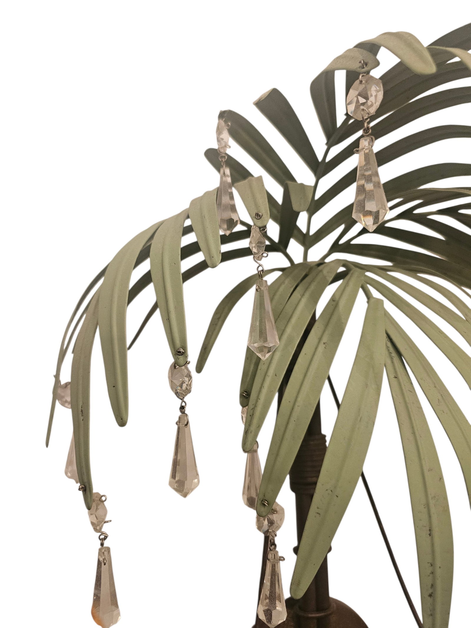 Vintage Hollywood Regency Tole Metal Palm Tree Sconce - 8