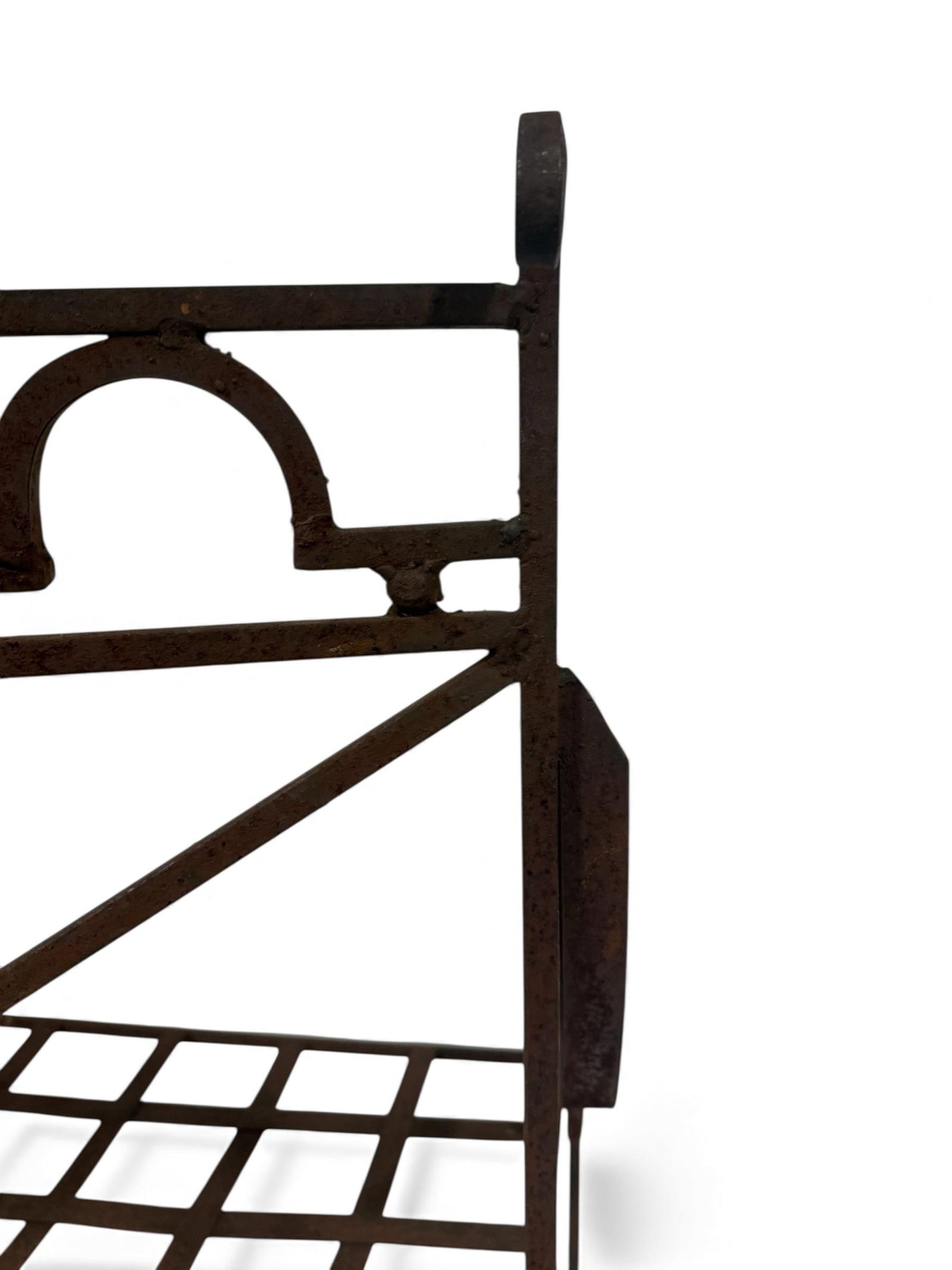 1960s French Country Iron Bench - 8