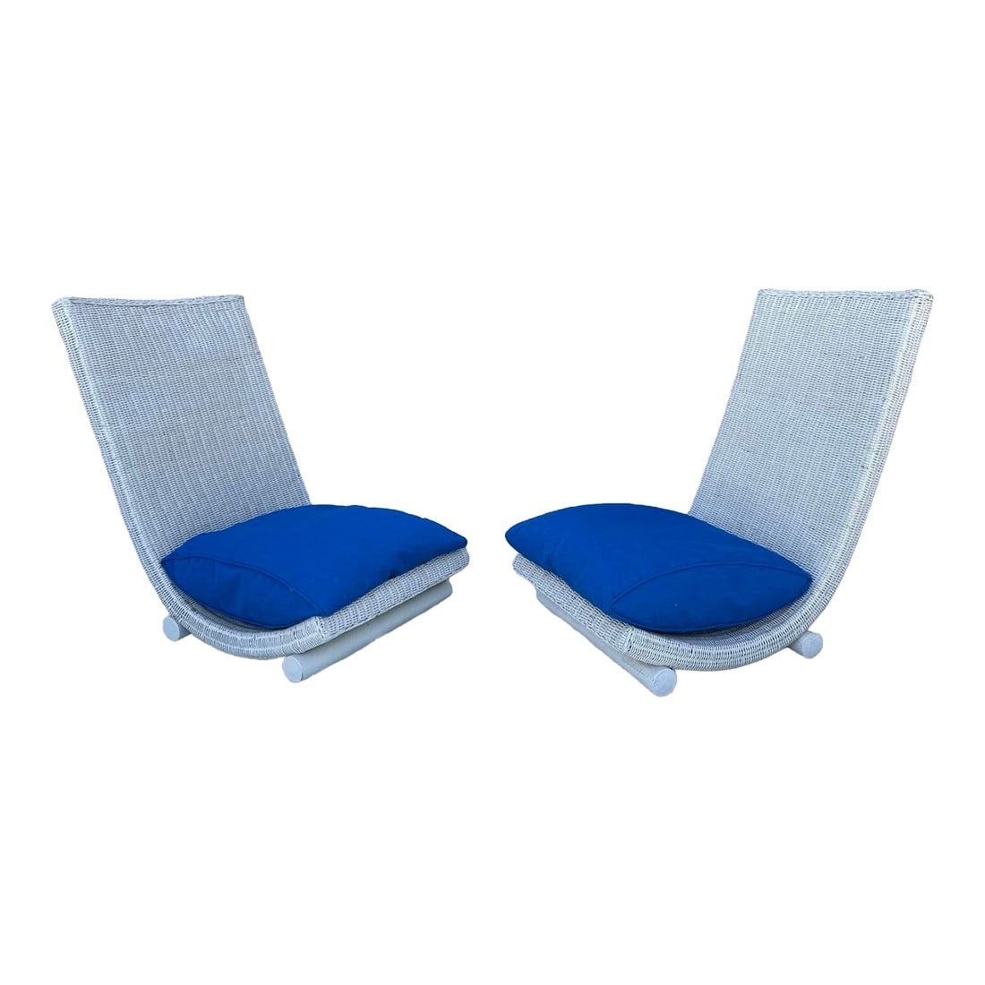 Stunning CÃ´te d'Azur Low-Slung 1960s Wicker Chairs – France. (1 of 7)