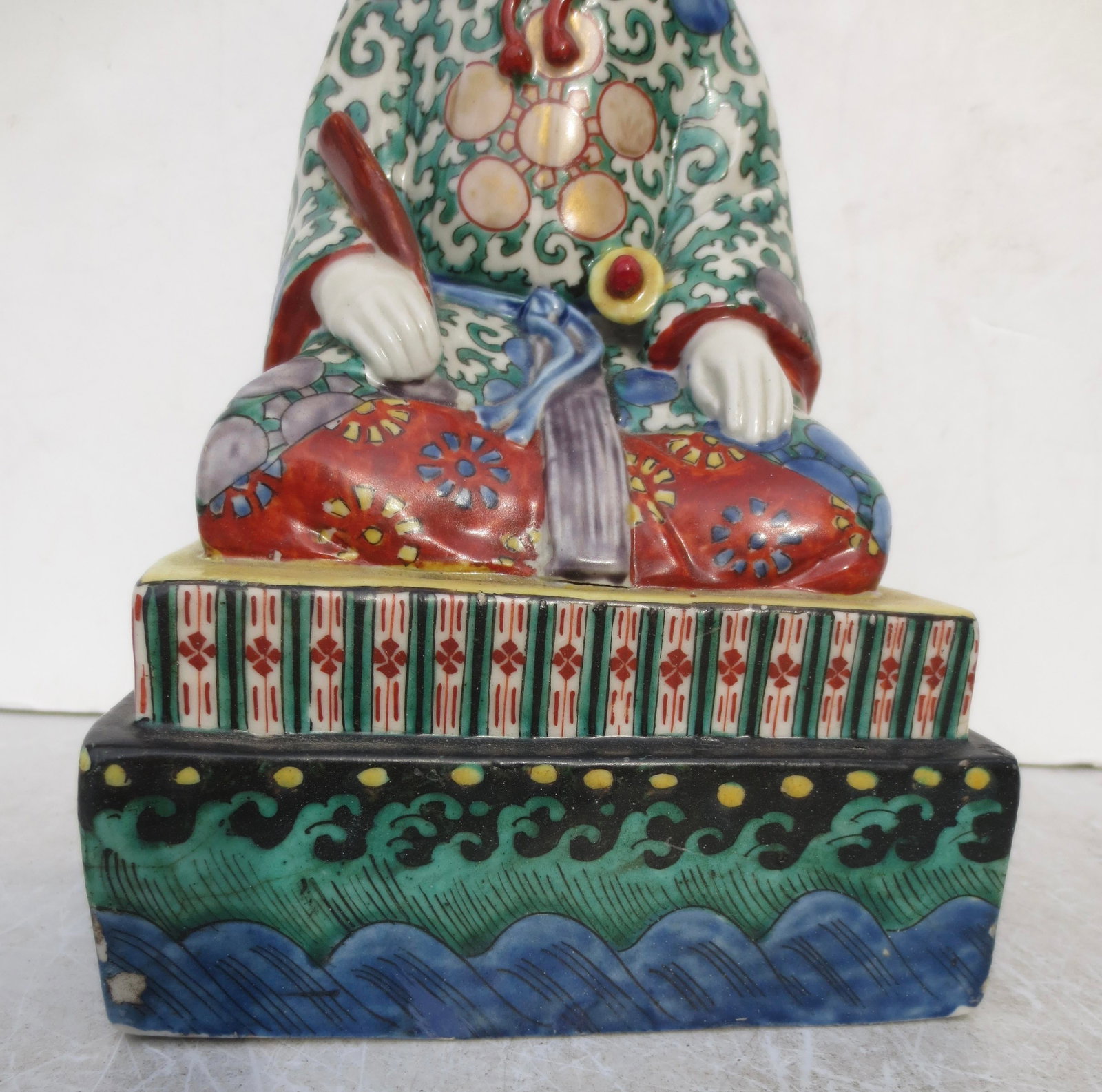 Antique Japanese Kutani Ceramic Figure - 7