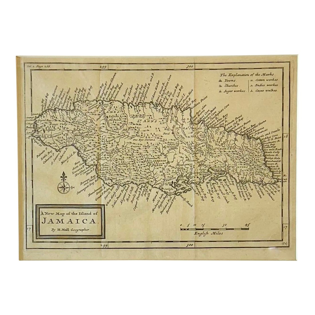 Jamaica by Herman Moll "” London, 1716 (Atlas Geographicus) (1 of 4)