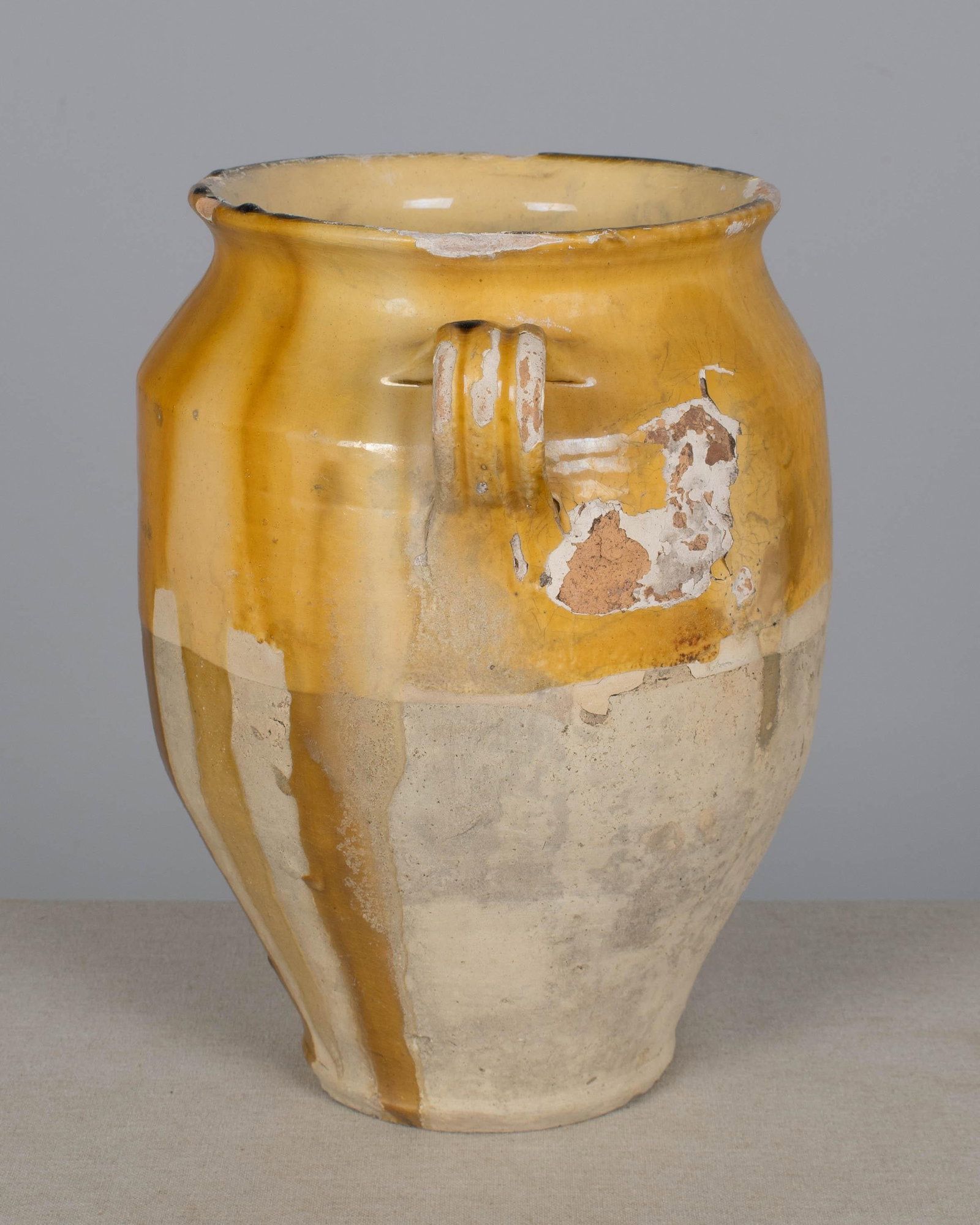 French Terracotta Vase or Pot Ã€ Confit 12"h - 3