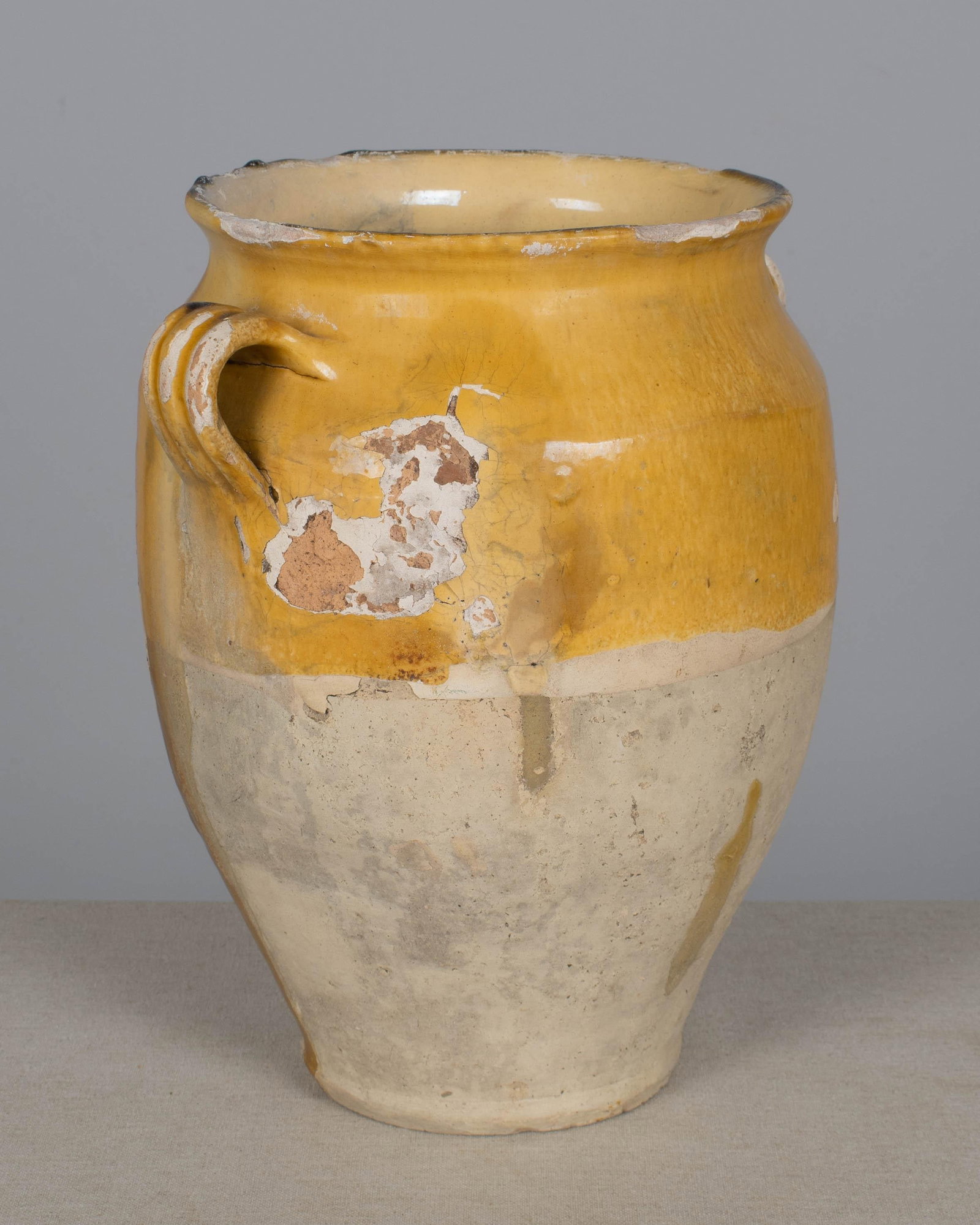 French Terracotta Vase or Pot Ã€ Confit 12"h - 4