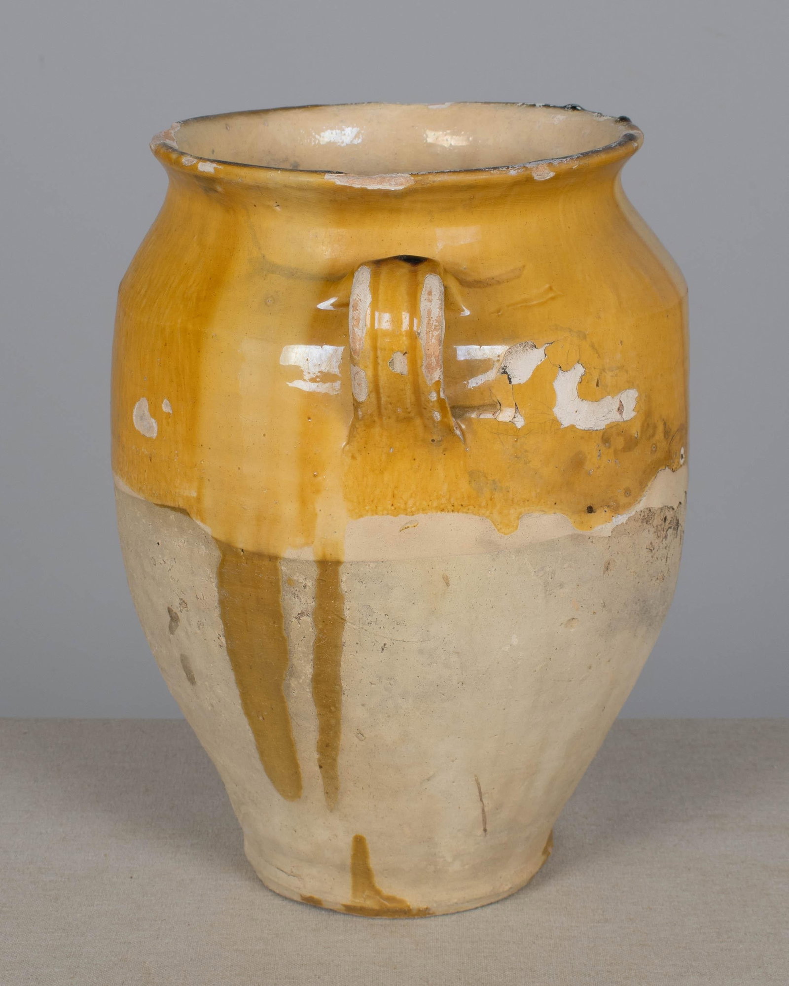 French Terracotta Vase or Pot Ã€ Confit 12"h - 7