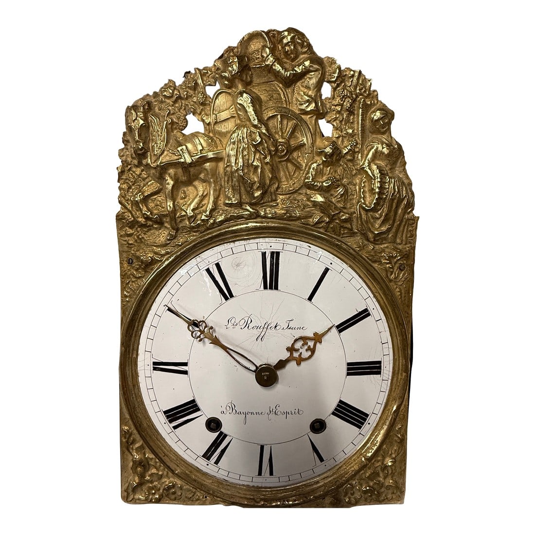 19th C. French Morbier Clock or Comtoise Mouvement (1 of 13)