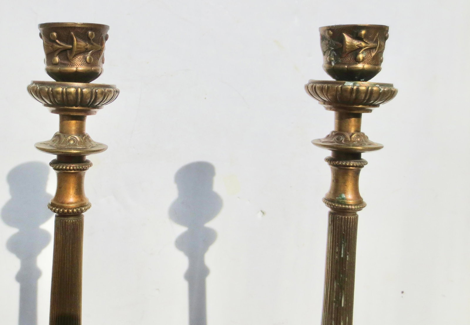 French Empire Neo-Classical Candlesticks - A Pair of 2 - 10
