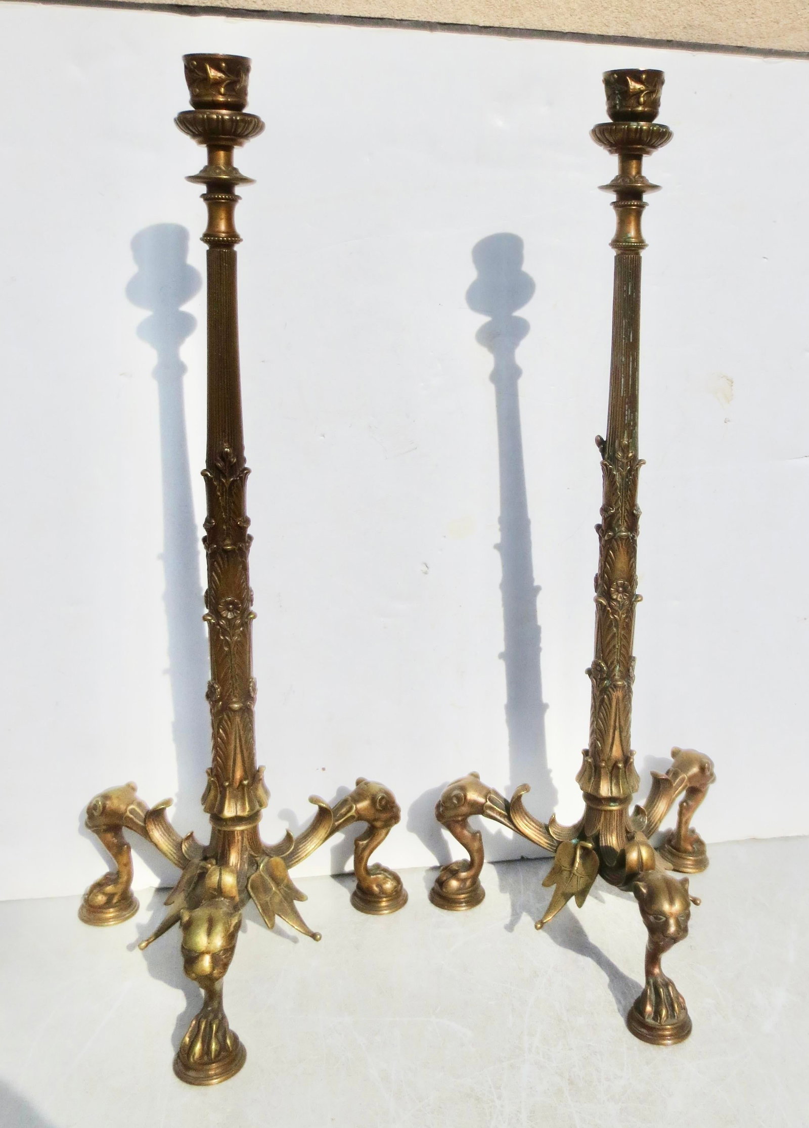 French Empire Neo-Classical Candlesticks - A Pair of 2 - 2