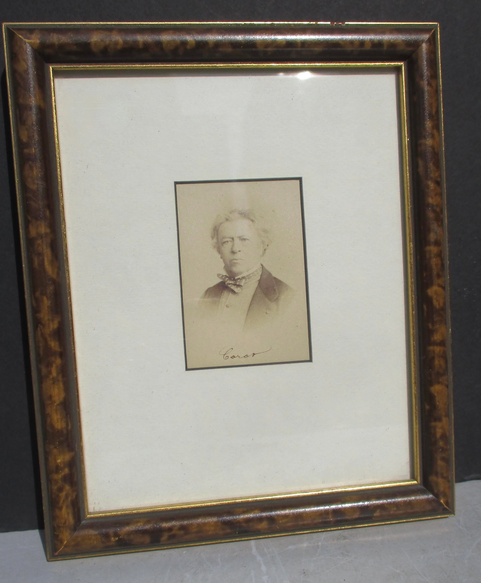 Albumin Print of Camille Corot Circa 1860s - 2