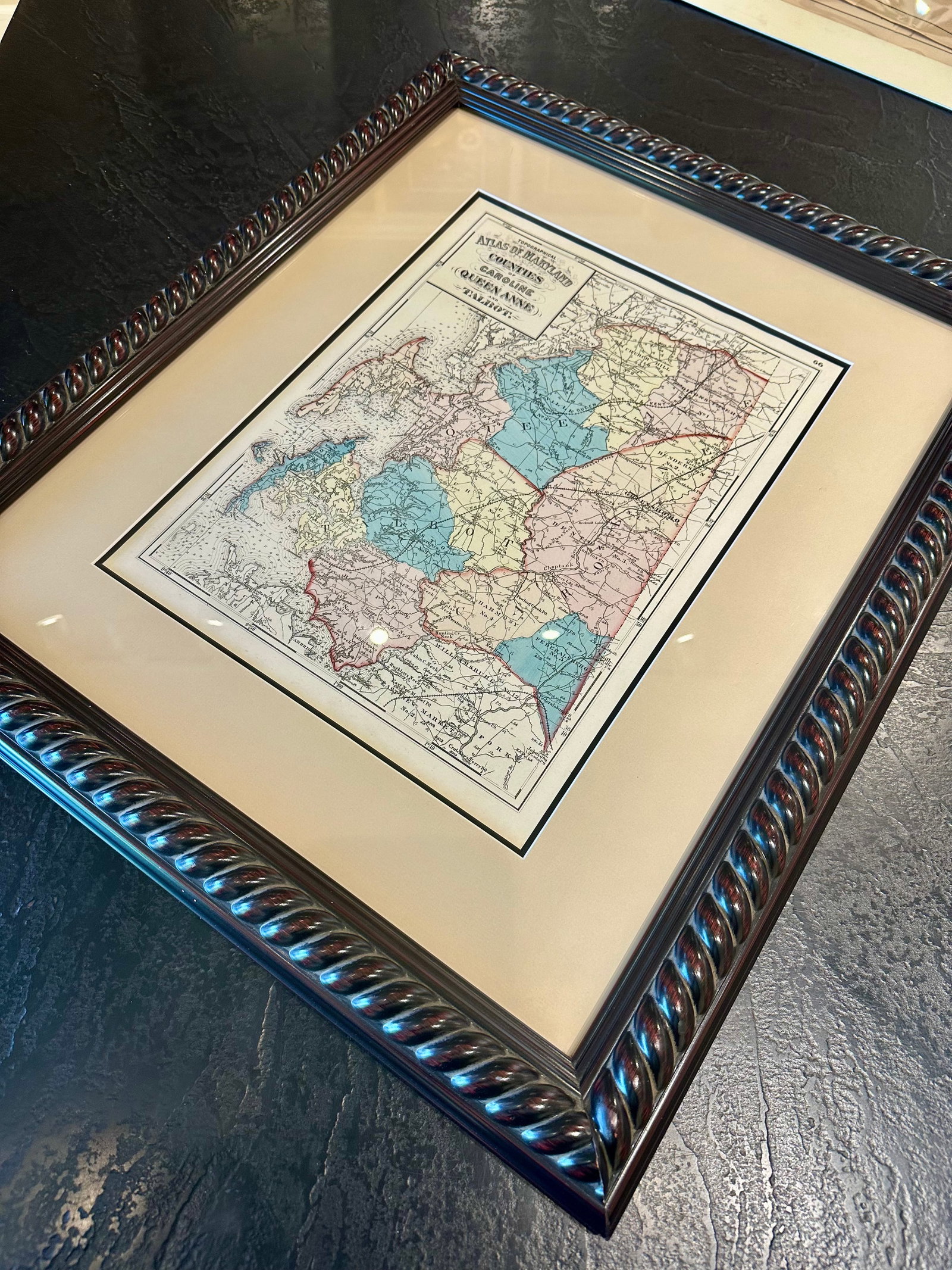 Talbot, Queen Anne & Caroline | Original 1873 Maryland Counties Map – Stedman & Brown - 4