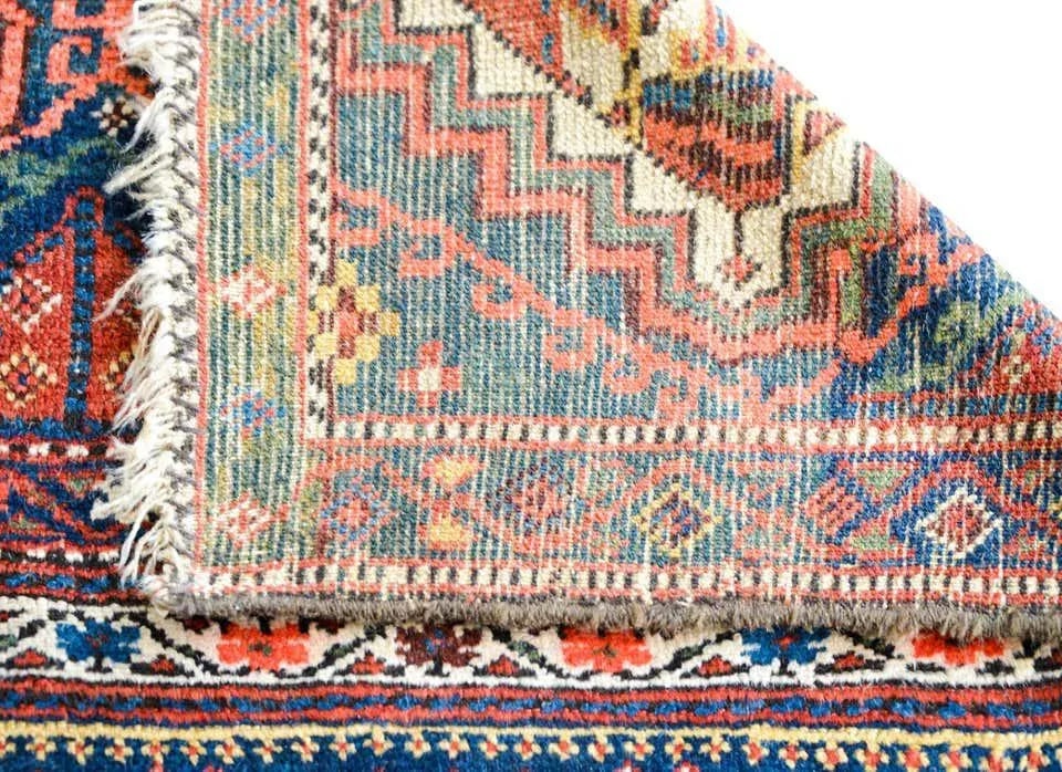 Early 20th Century Malayer Bag Face Rug - 11