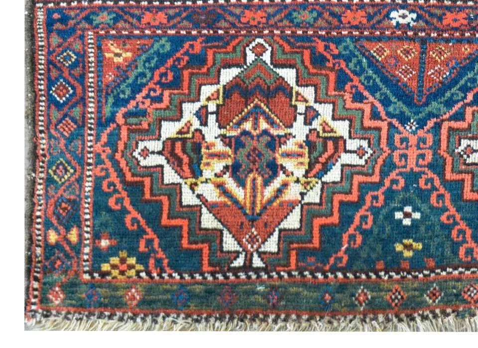 Early 20th Century Malayer Bag Face Rug - 6