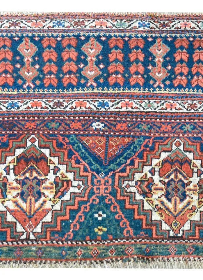 Early 20th Century Malayer Bag Face Rug - 9