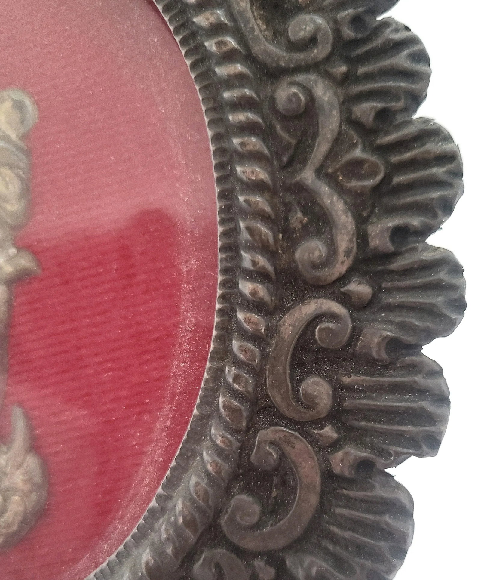 Antique Spanish Baroque Virgin Mary Wall Hanging - 3