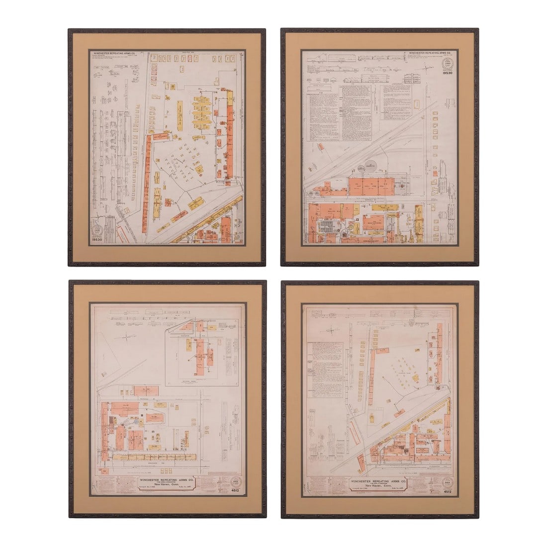 Winchester Repeating Arms Company Factory Survey, C.1899 - Set of 4 (1 of 12)
