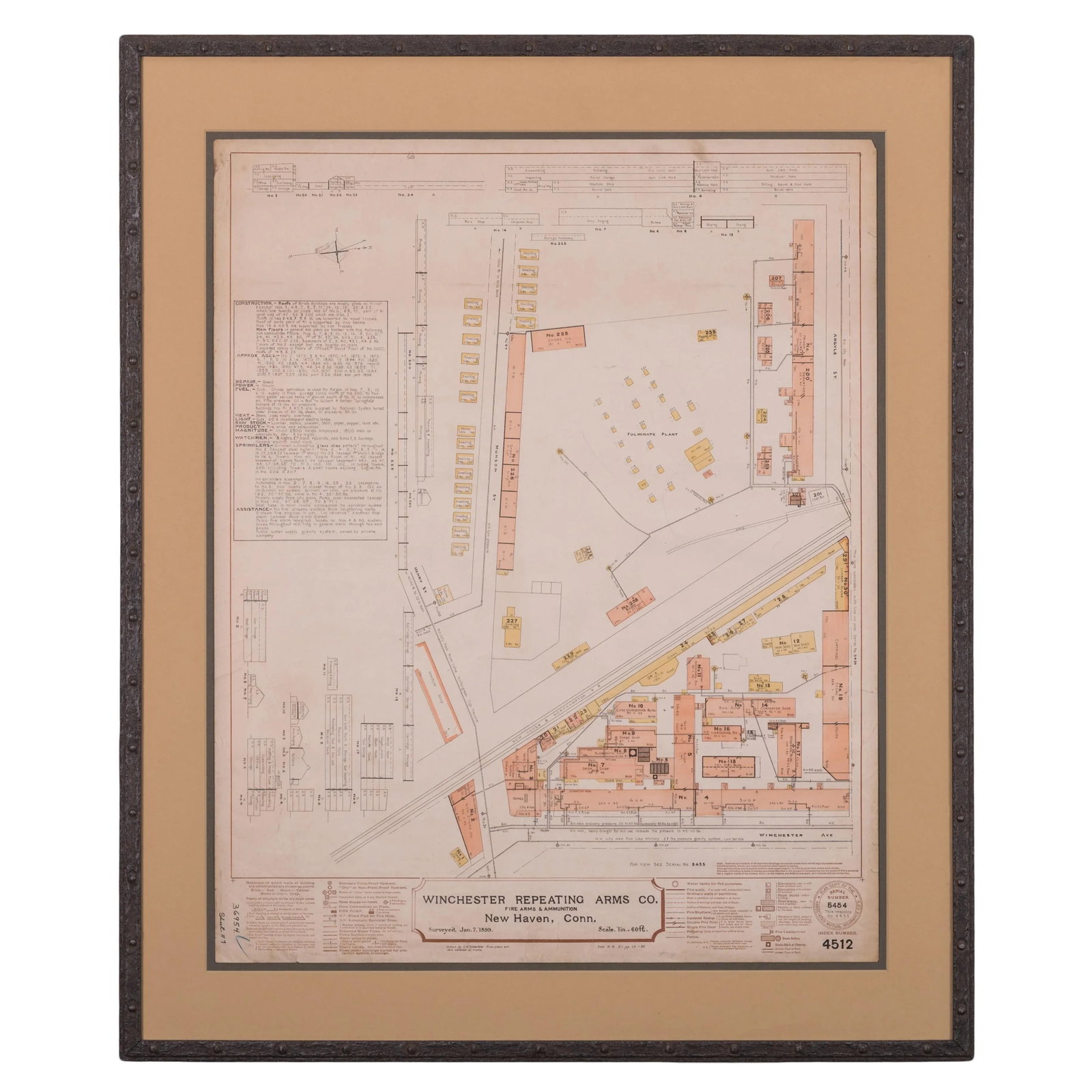 Winchester Repeating Arms Company Factory Survey, C.1899 - Set of 4 - 2