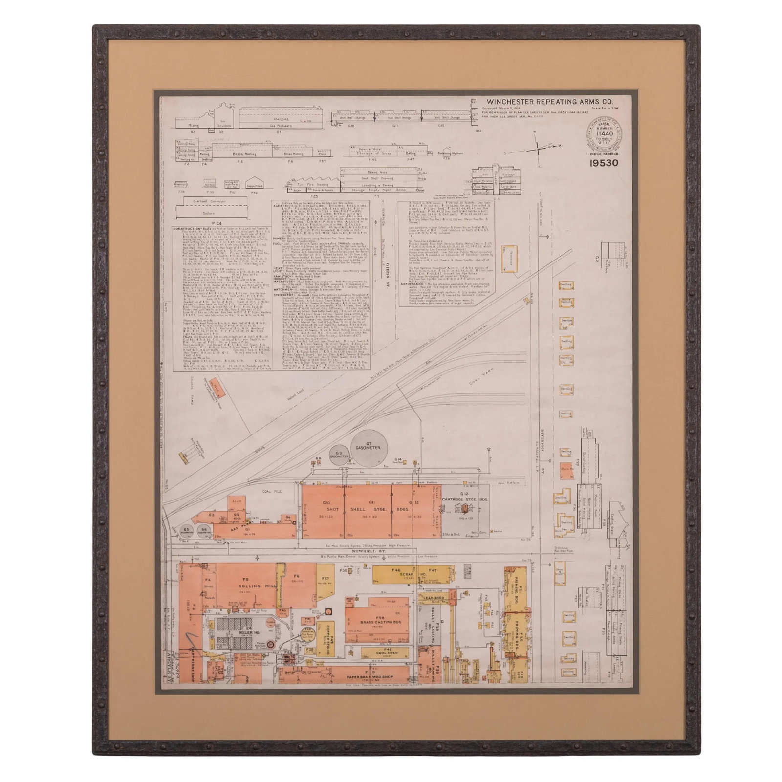 Winchester Repeating Arms Company Factory Survey, C.1899 - Set of 4 - 4