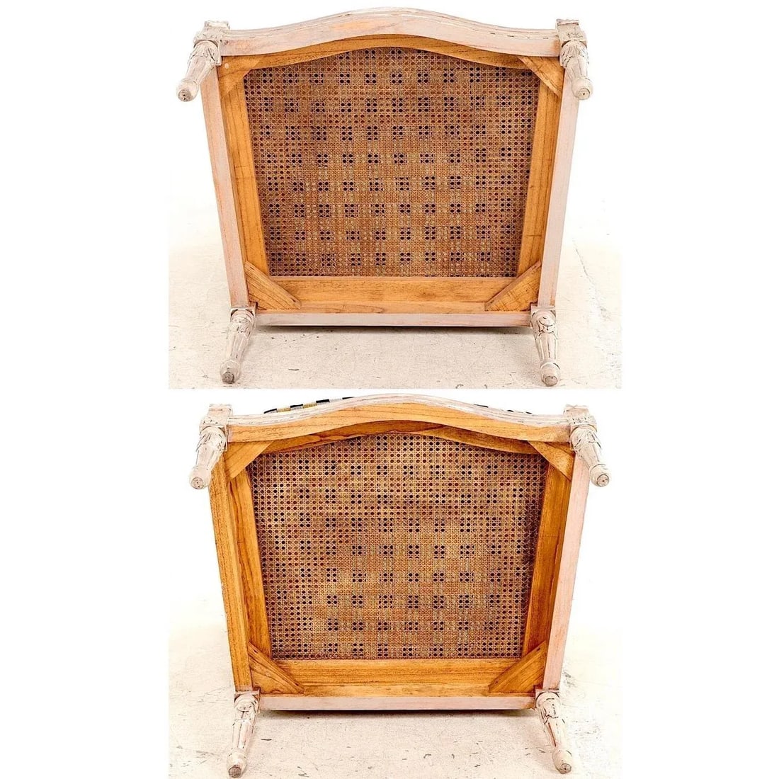 Louis XV Double Caned Wingback Bergeres - Clarence House Cushions - Pair - 12