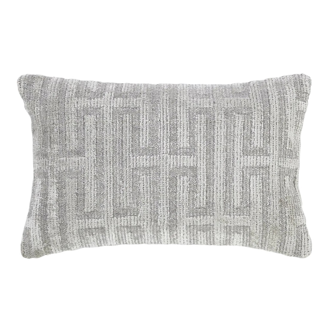 Modern Pearl Gray Geometric Throw Pillow (1 of 4)