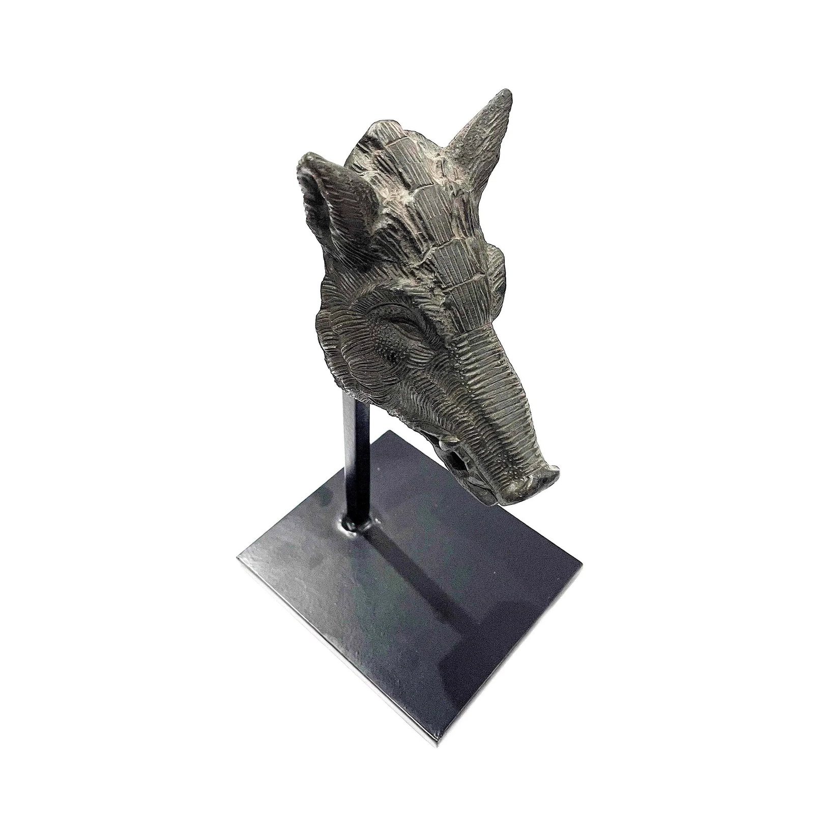 Wild Boar Sculpture in High Relief Cast Metal - 10
