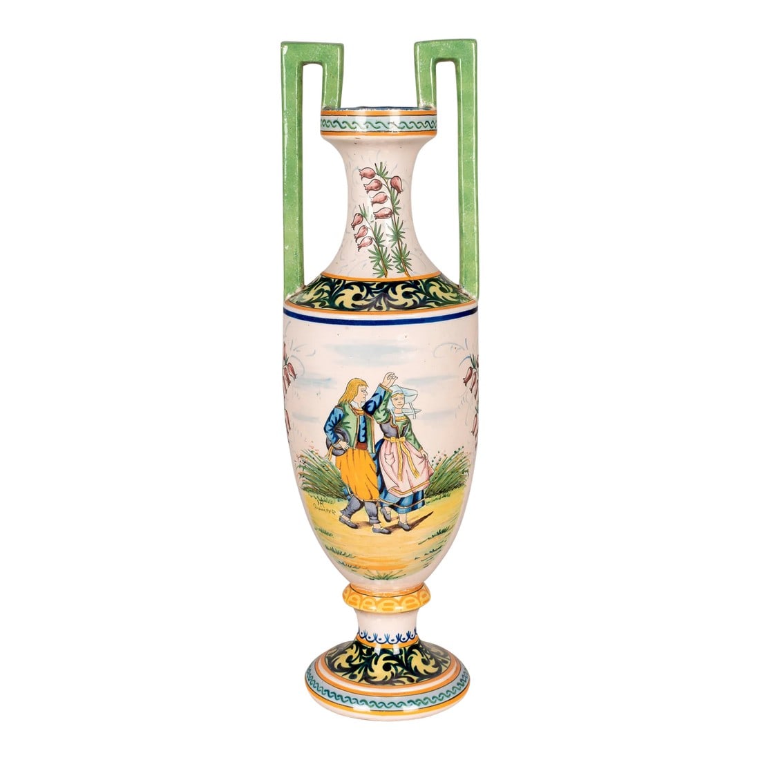 French Hr Quimper Vase (1 of 13)