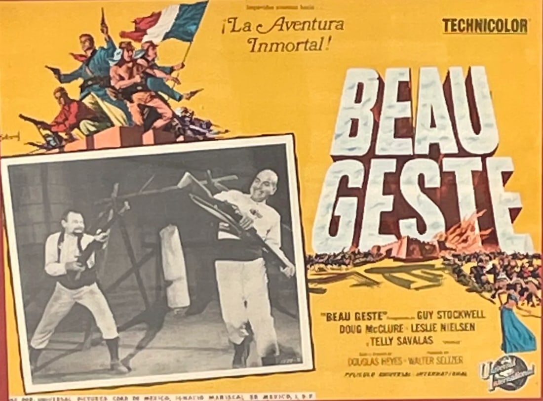 C. 1963 Mexican Lobby Card of Beau Geste - 5