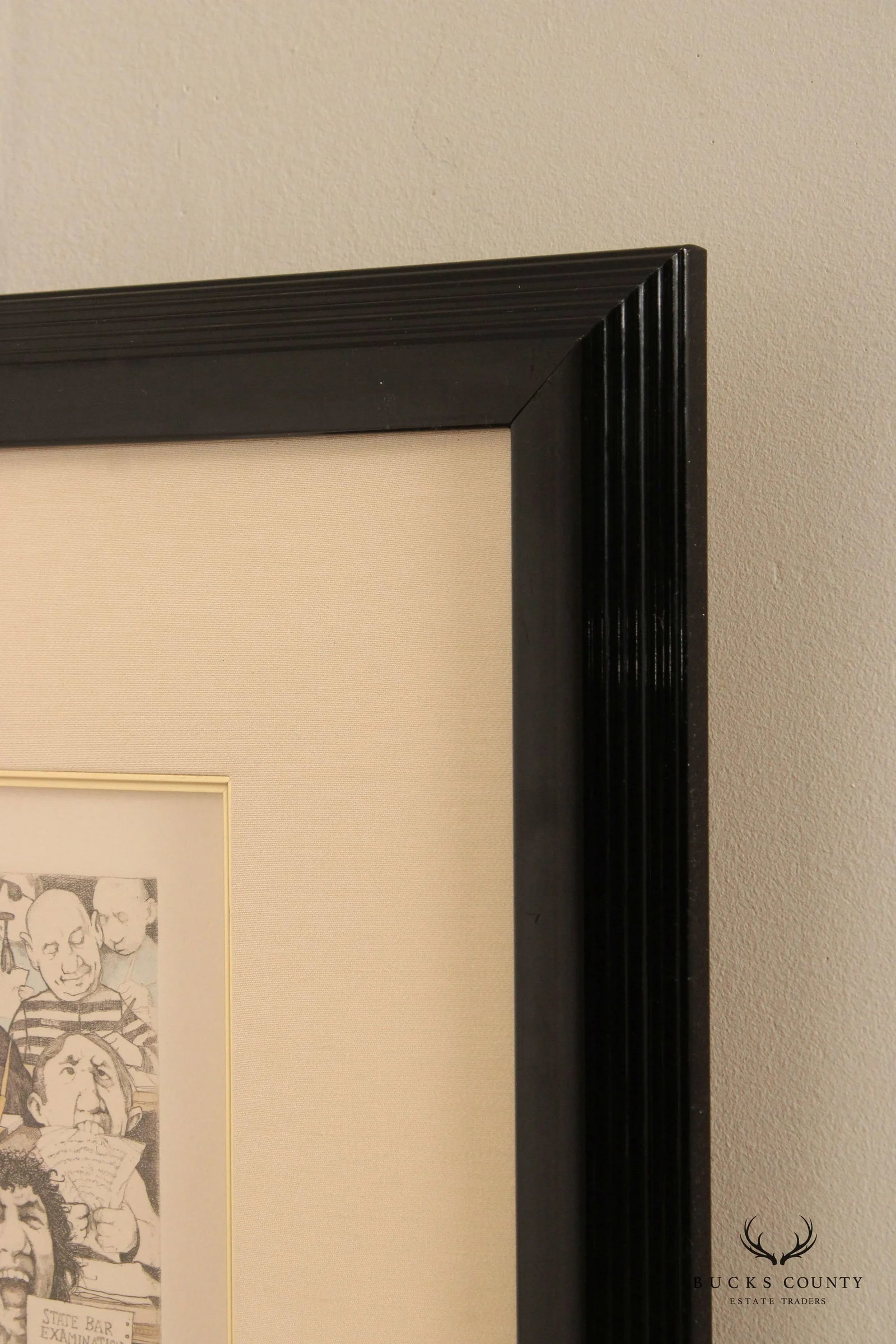 Charles Bragg 'Bar Exam' Limited Edition Etching, Custom Framed - 7