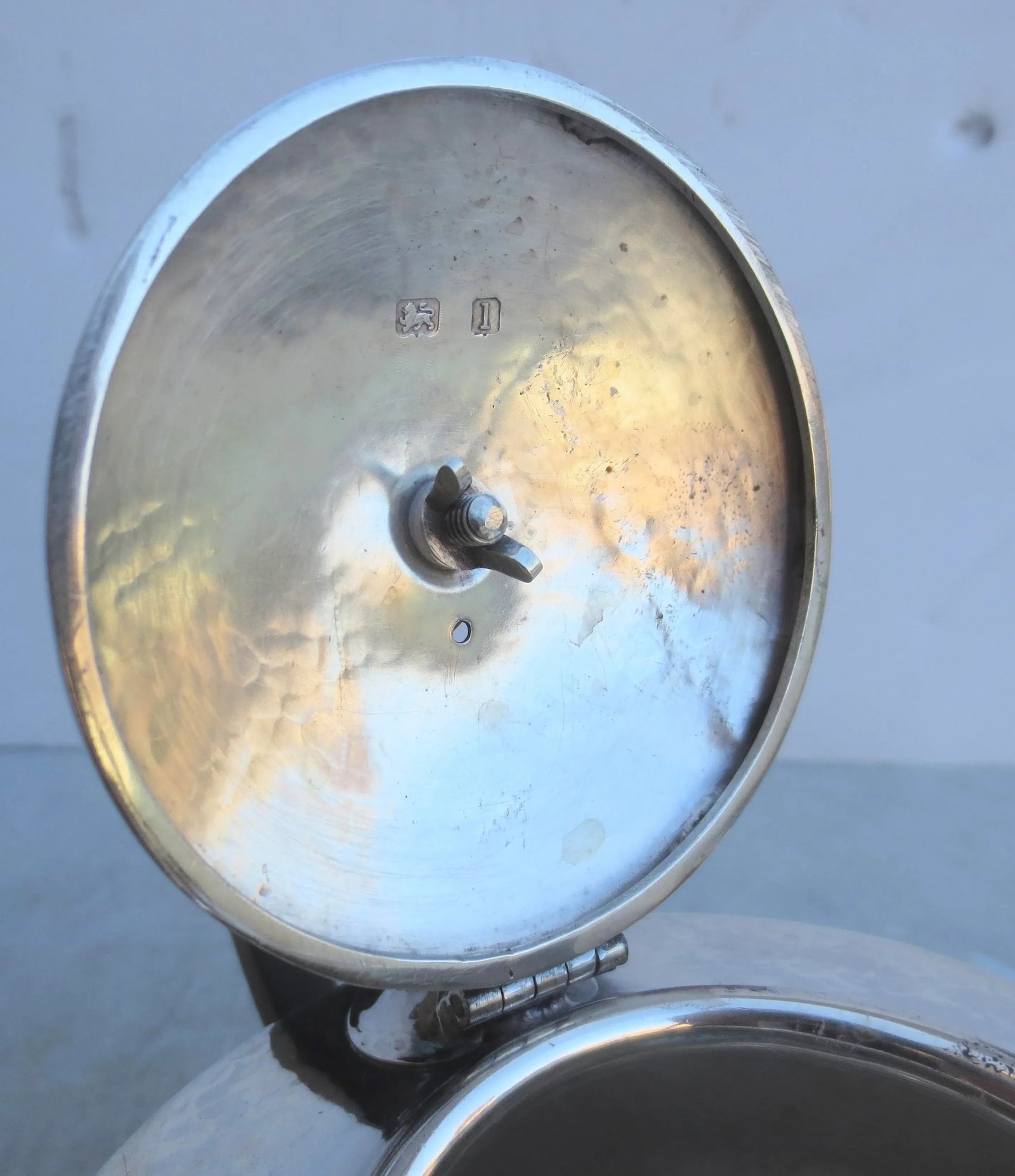 Antique Arts and Crafts Sterling Silver Tea Pot Circa 1910 - 8