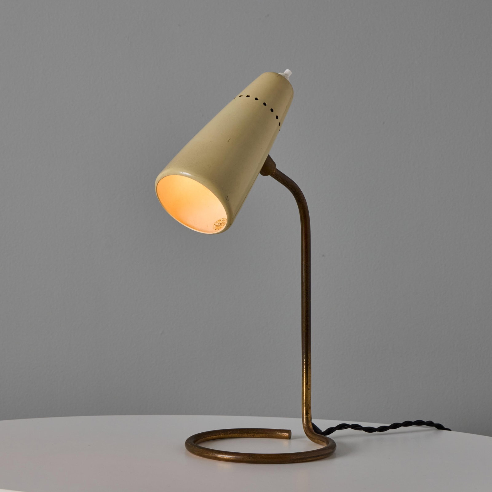 1950s Stilnovo Table Lamp With Original Yellow Label - 2
