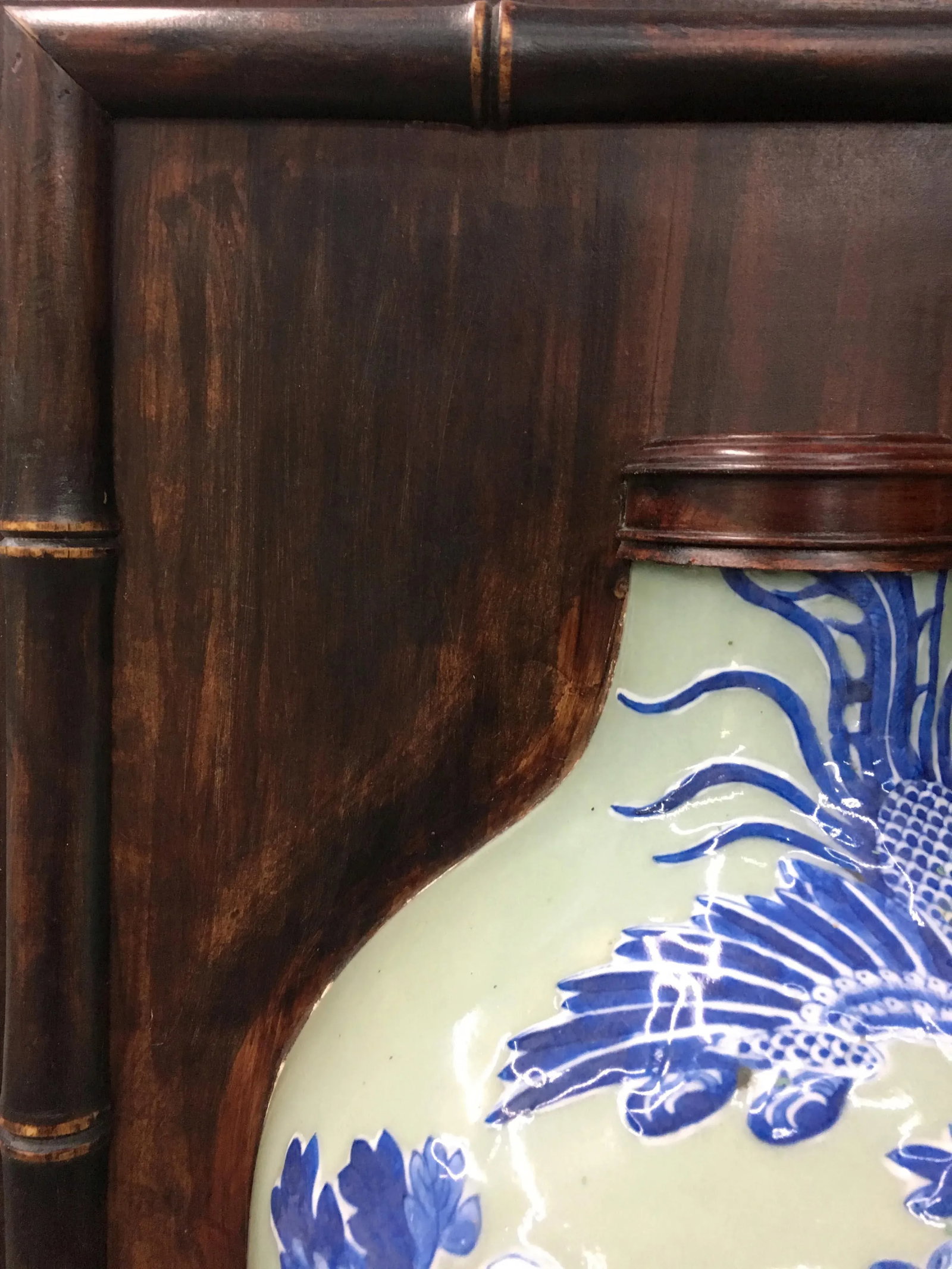 Chinese Ching Dynasty 19 Century Vase Hanging Panel - 3