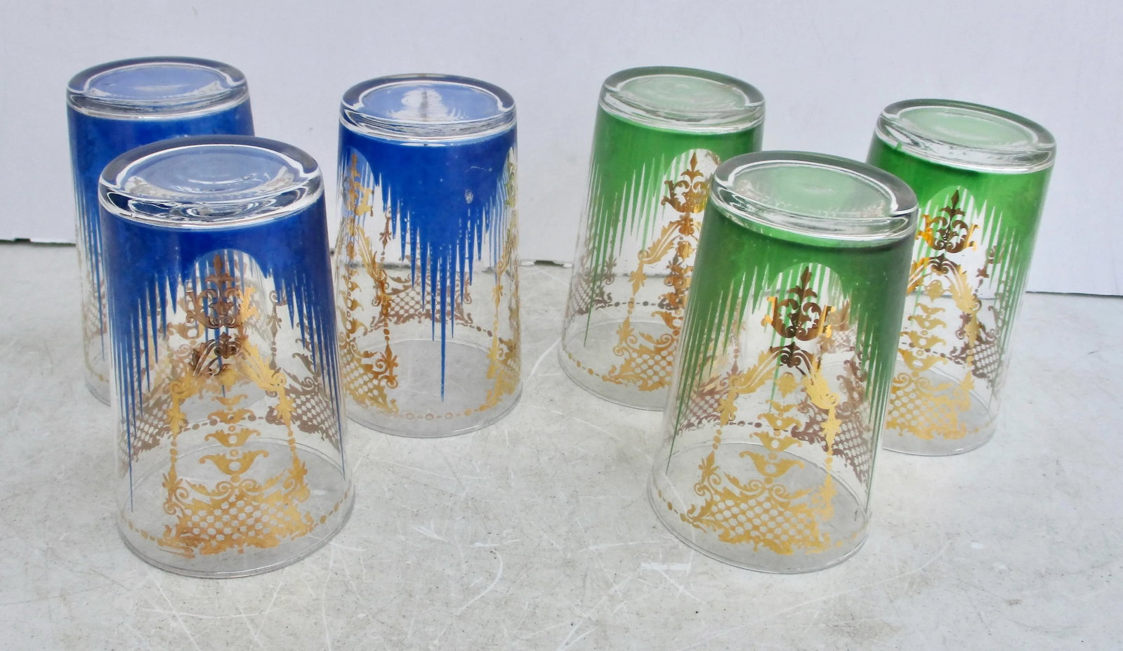 Moroccan Tea Glasses Vintage 50s-Set of 6 - 8