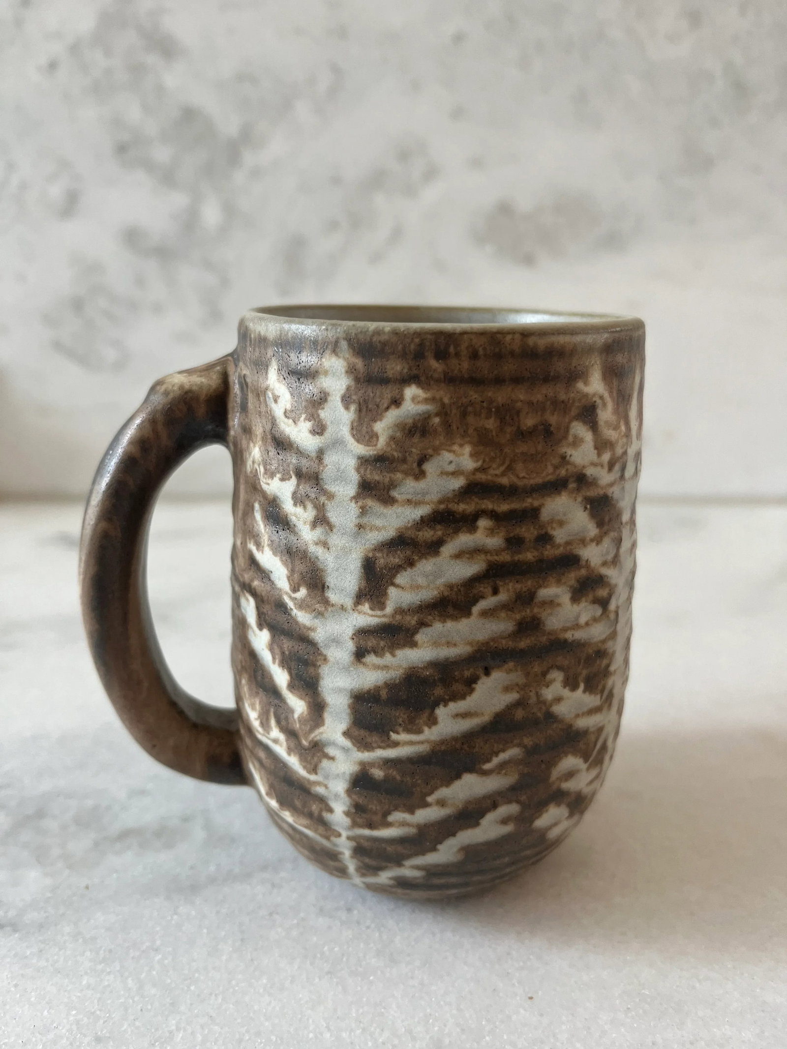 Set of 4 Mid Century Ceramic Glazed Stoneware Coffee Mugs by Design Technics - 6
