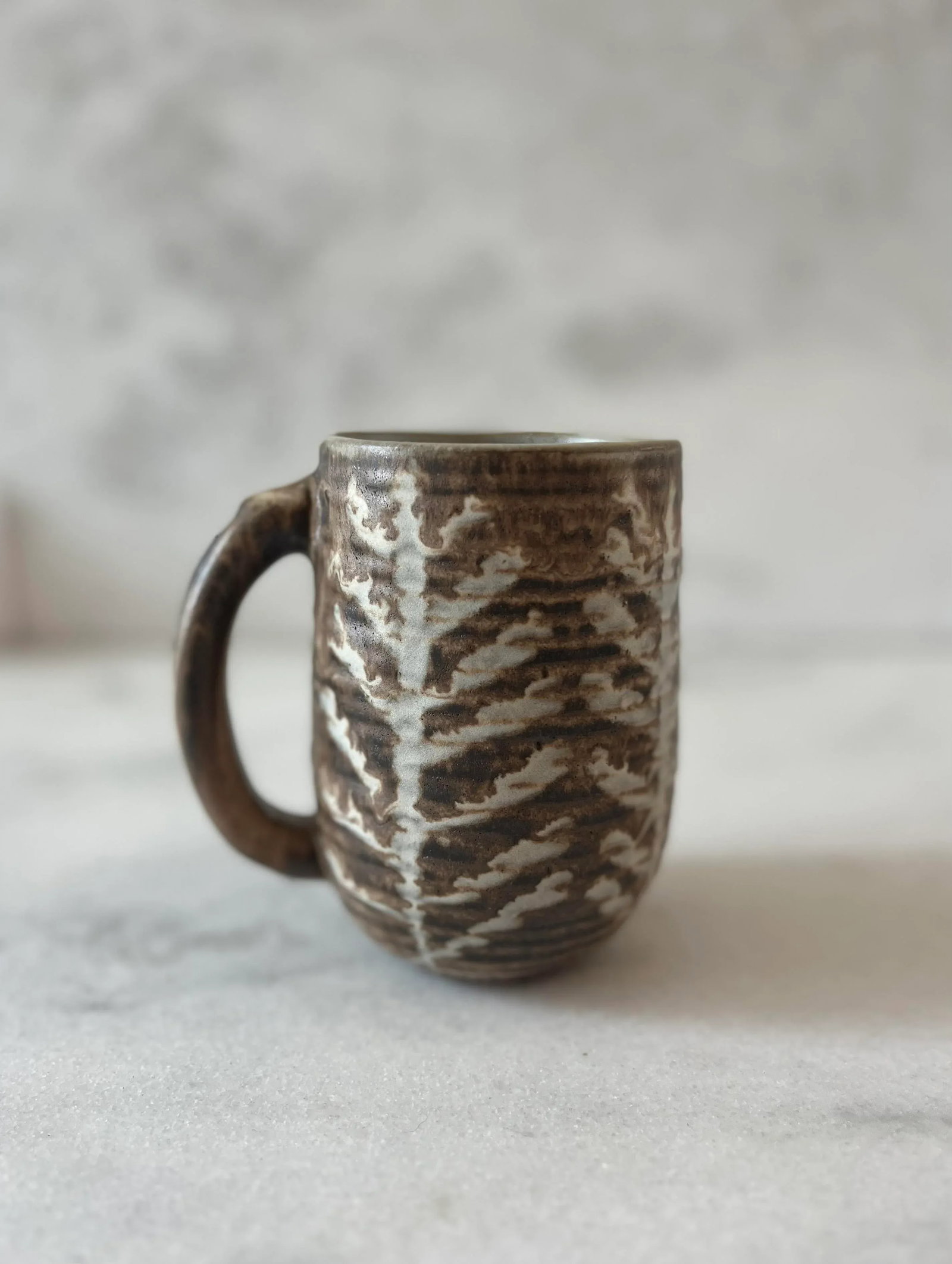 Set of 4 Mid Century Ceramic Glazed Stoneware Coffee Mugs by Design Technics - 7
